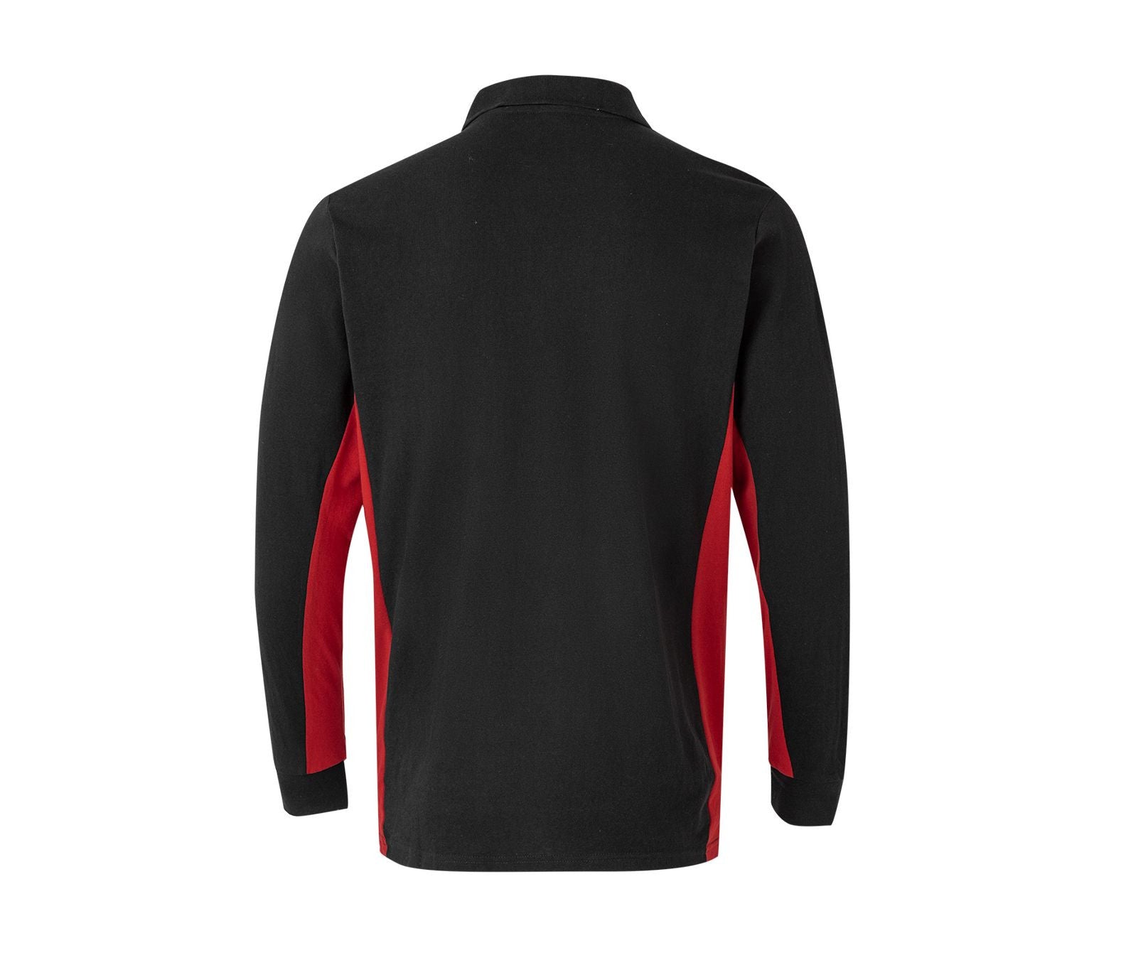 Polo Bicolore Manches Longues - Black/red