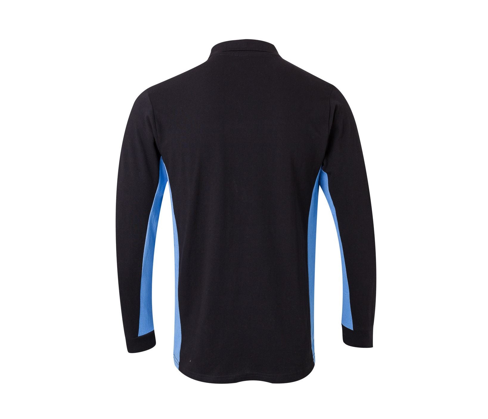 Polo Bicolore Manches Longues - Black/sky Blue