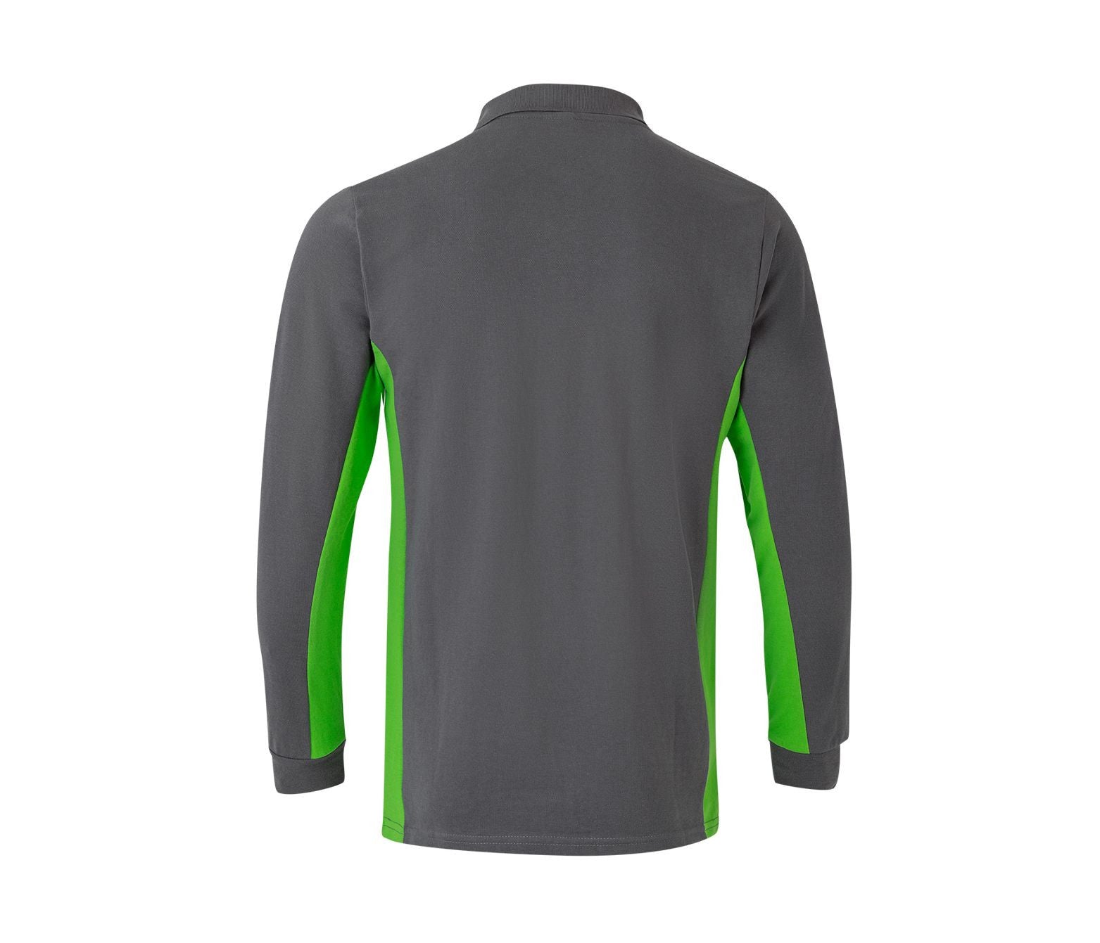 Polo Bicolore Manches Longues - Grey/lime