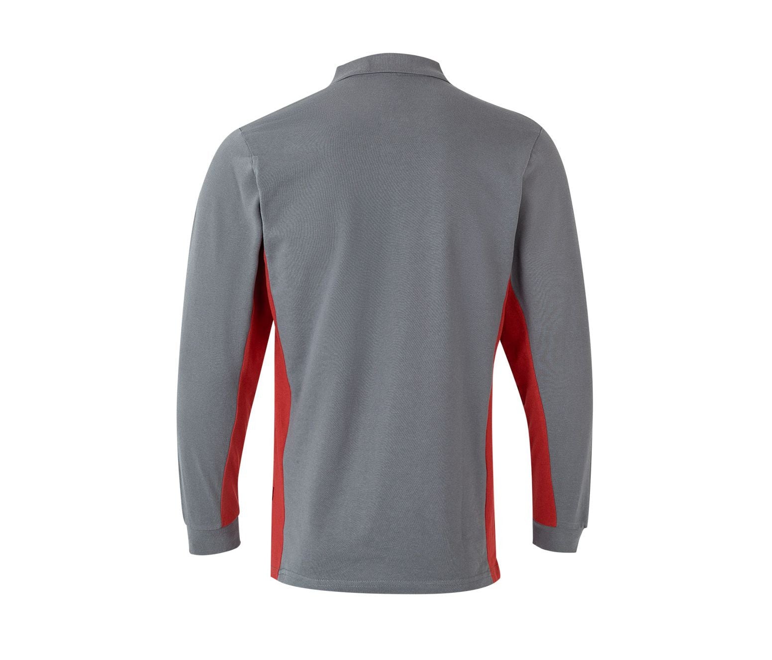 Polo Bicolore Manches Longues - Grey/red