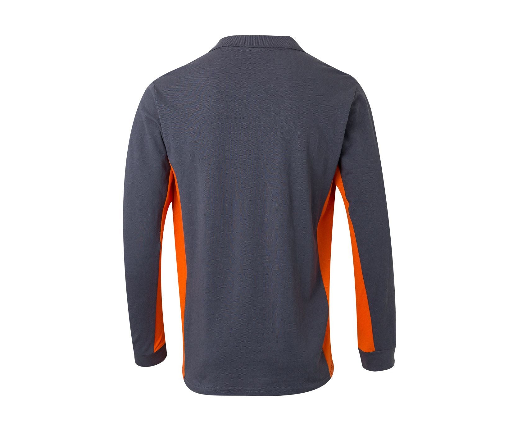 Polo Bicolore Manches Longues - Grey/orange