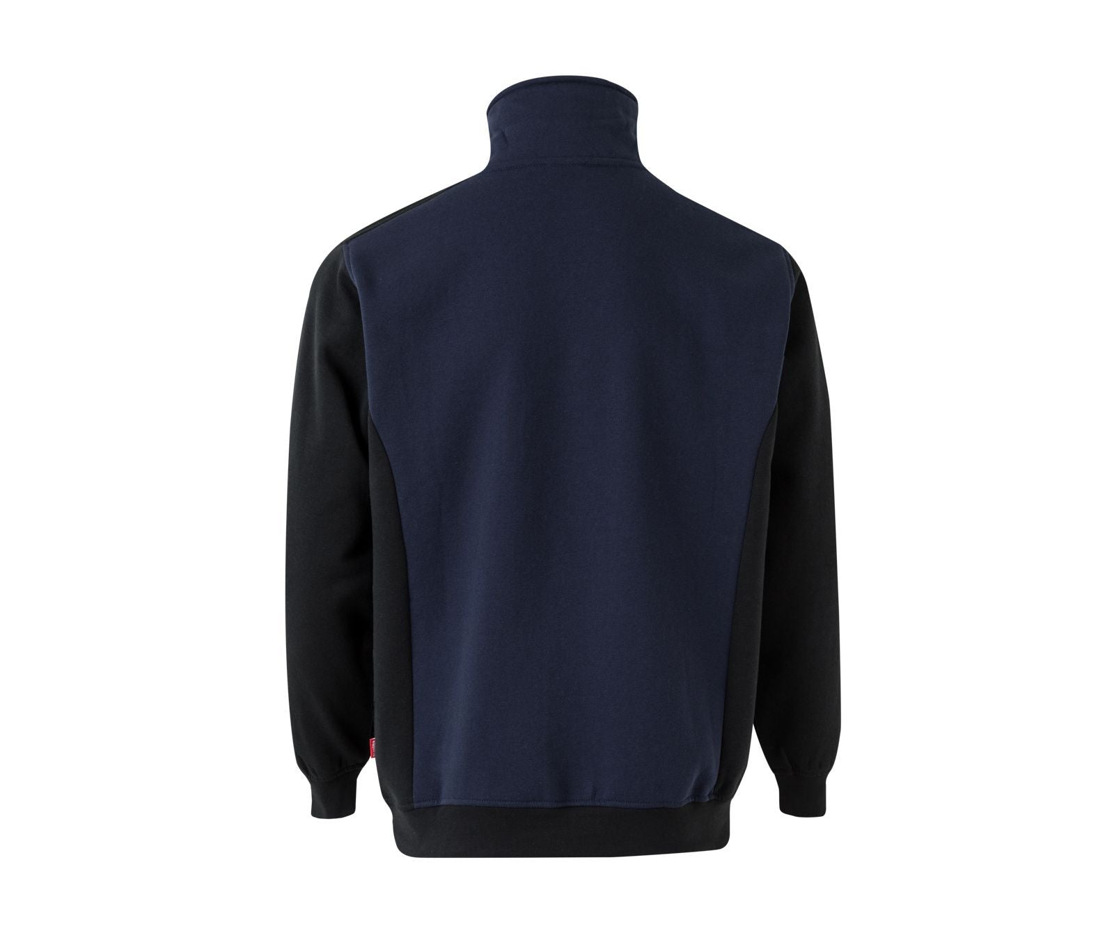 Sweat Bicolore Col Zippé - Navy/black