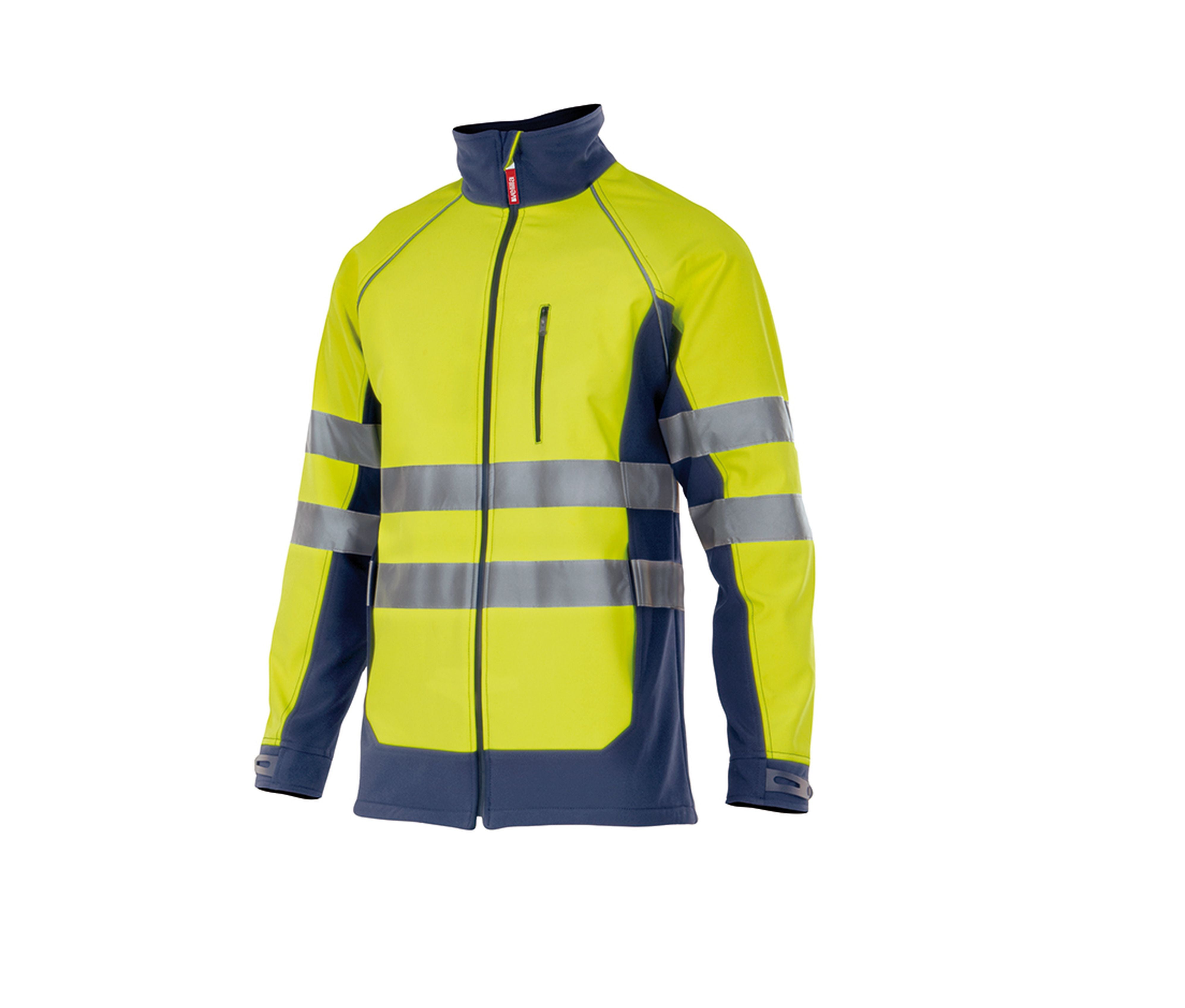 Blouson Softshell Bicolore Haute Visibilité - Fluo Yellow/navy