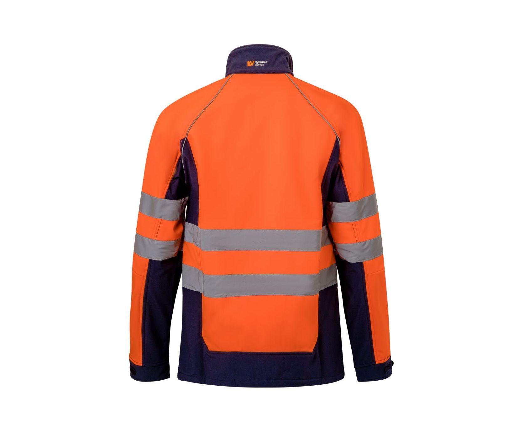 Blouson Softshell Bicolore Haute Visibilité - Fluo Orange/navy