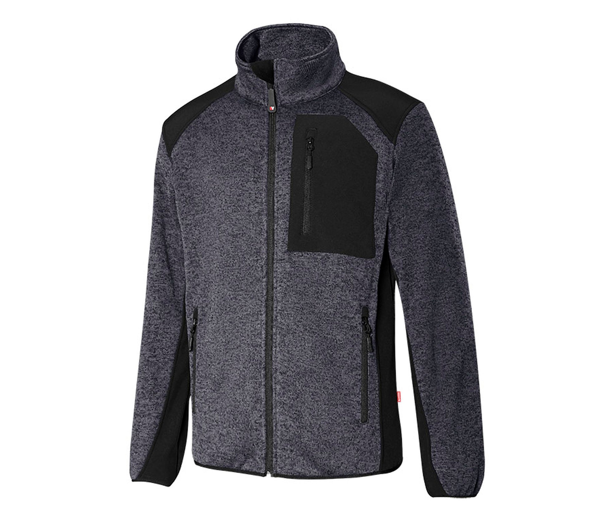Veste Polaire Molletonnée - Grey/black
