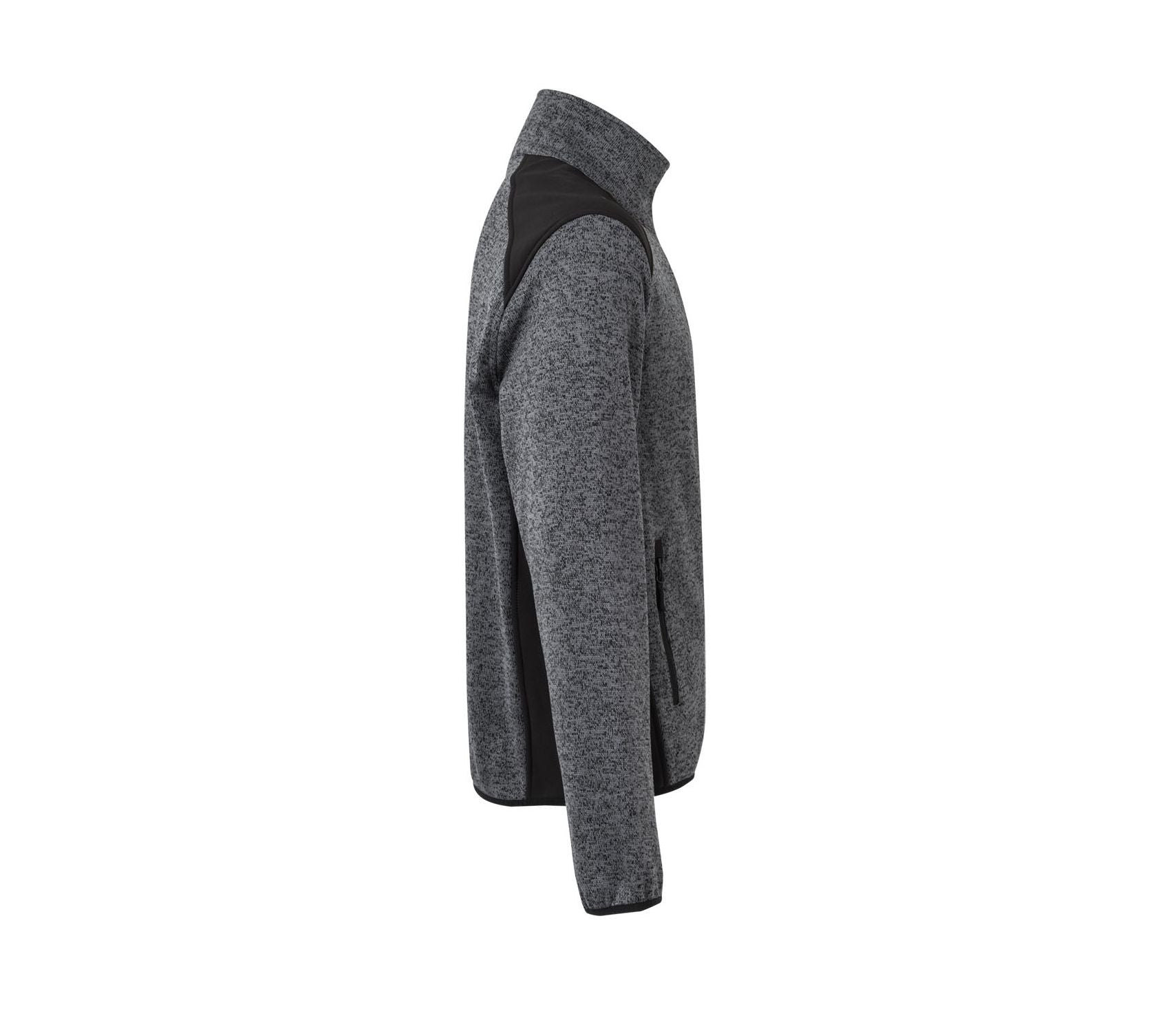 Veste Polaire Molletonnée - Grey/black