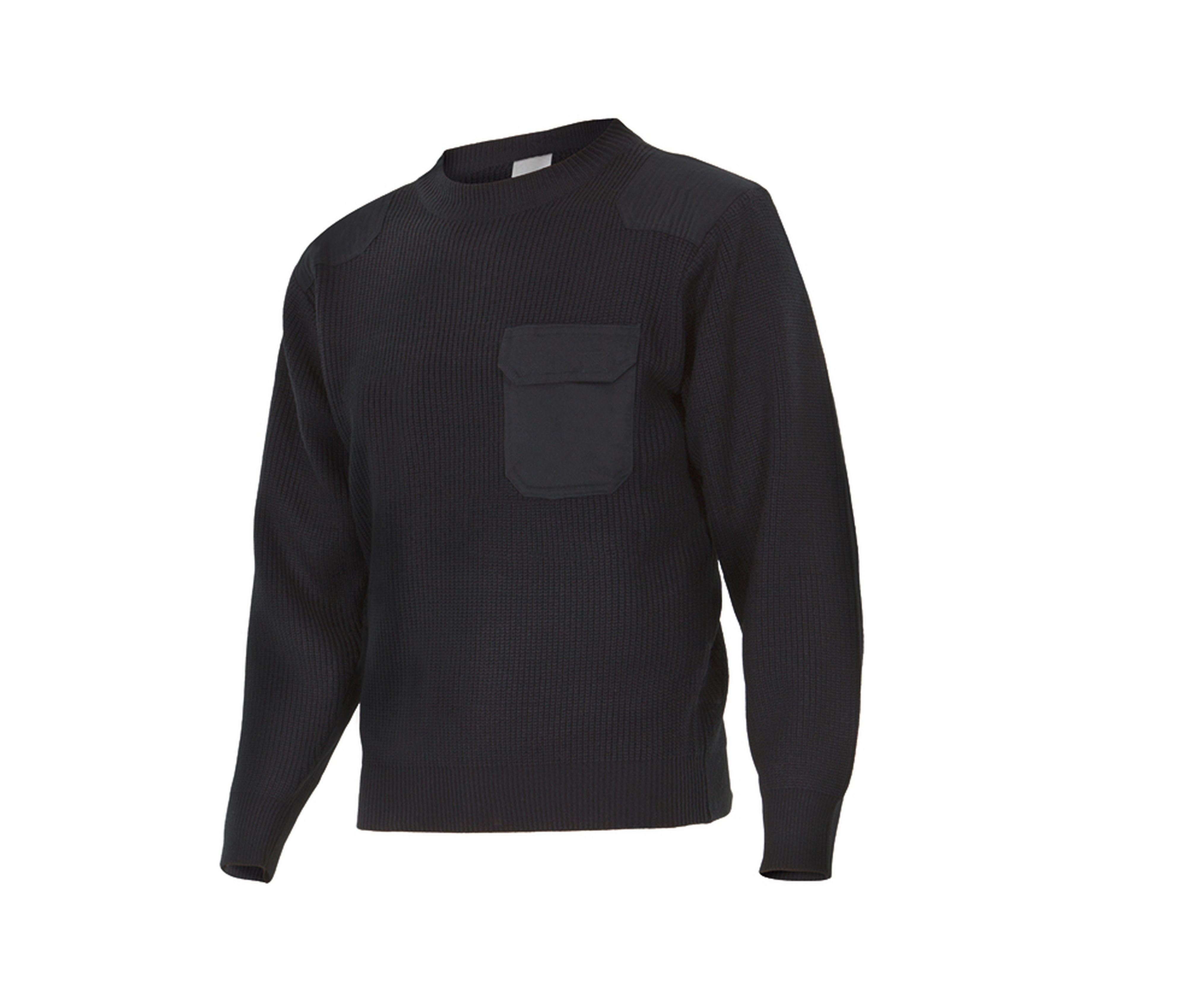Pull Épais Col Rond - Black
