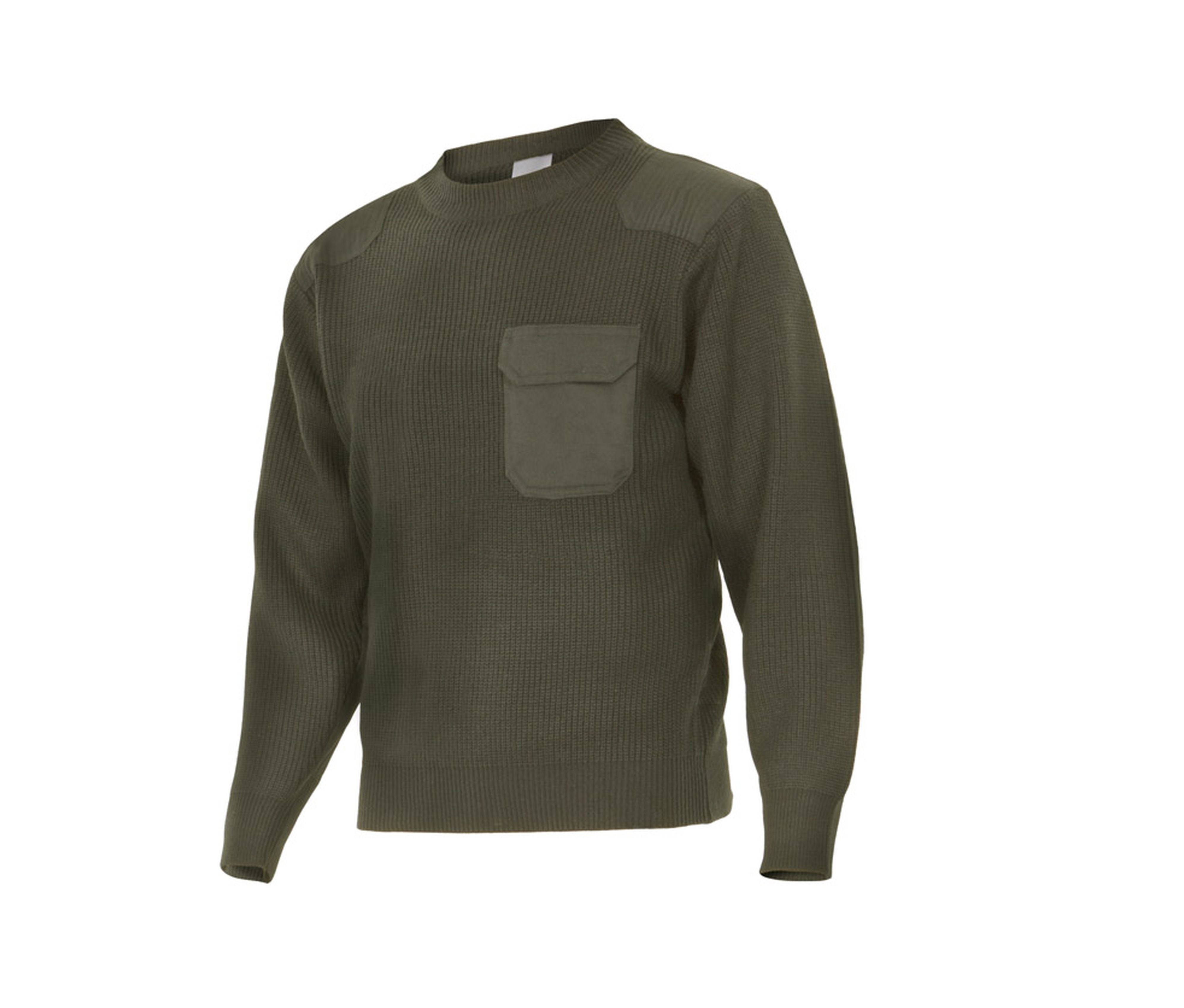 Pull Épais Col Rond - Khaki