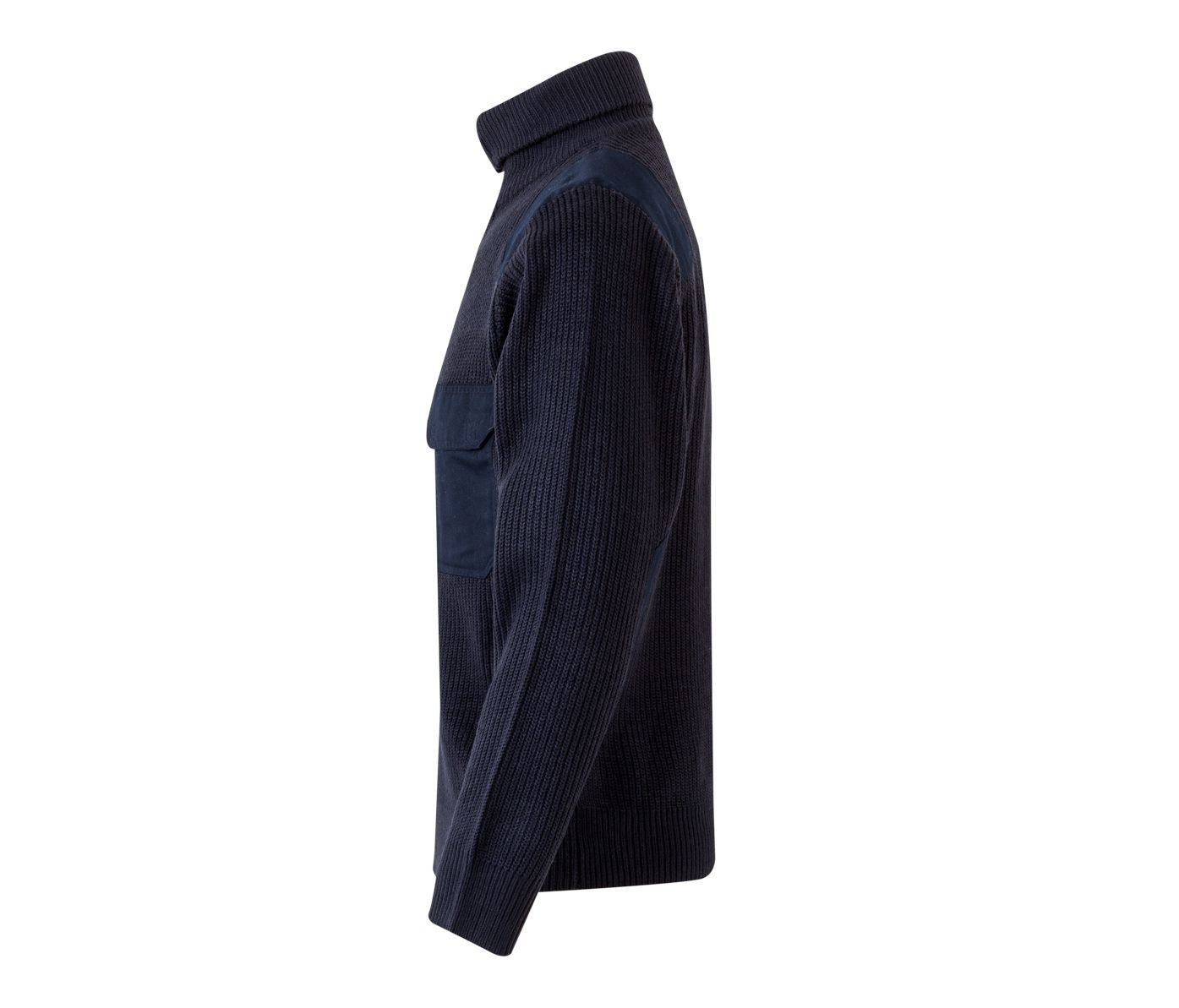 Pull Épais Col Montant - Navy