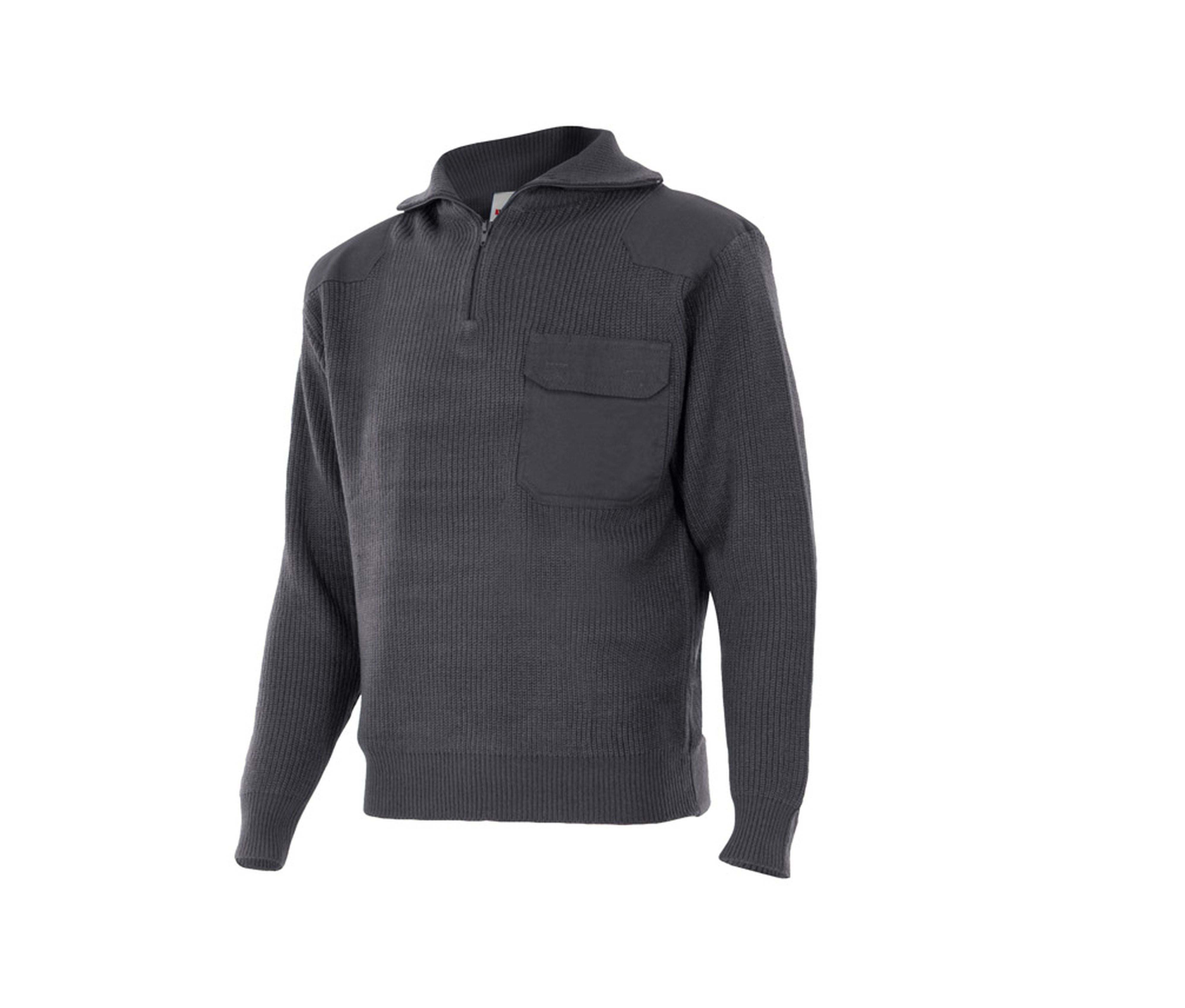 Pull Épais Col Montant - Grey