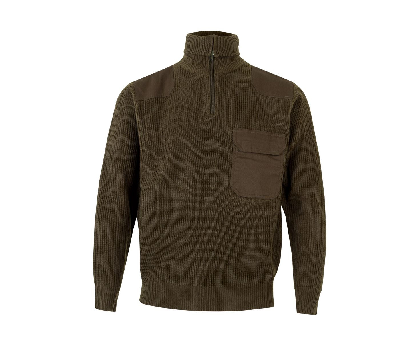 Pull Épais Col Montant - Hunter Green