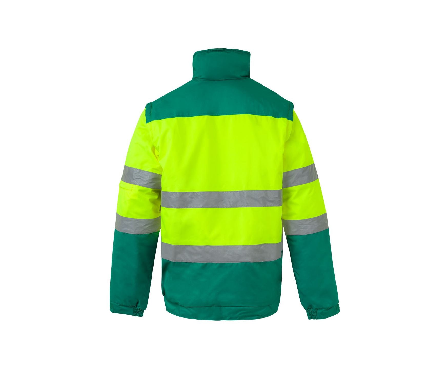 Blouson Matelassé 2 en 1 Haute Visibilité - Fluo Yellow/green