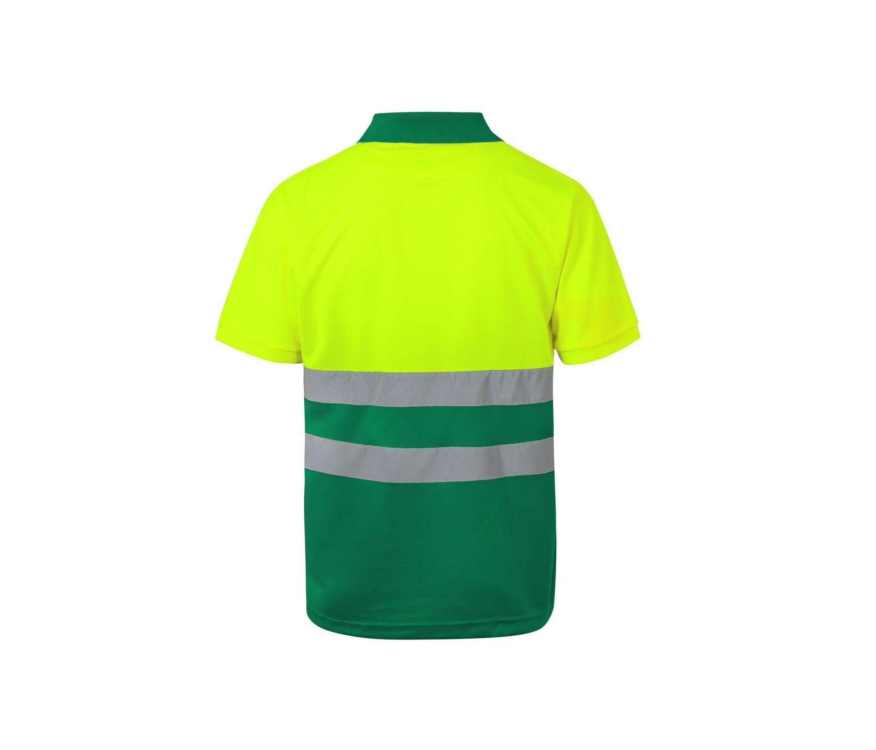 Polo Bicolore Manches Courtes Haute Visibilité - Fluo Yellow / Green
