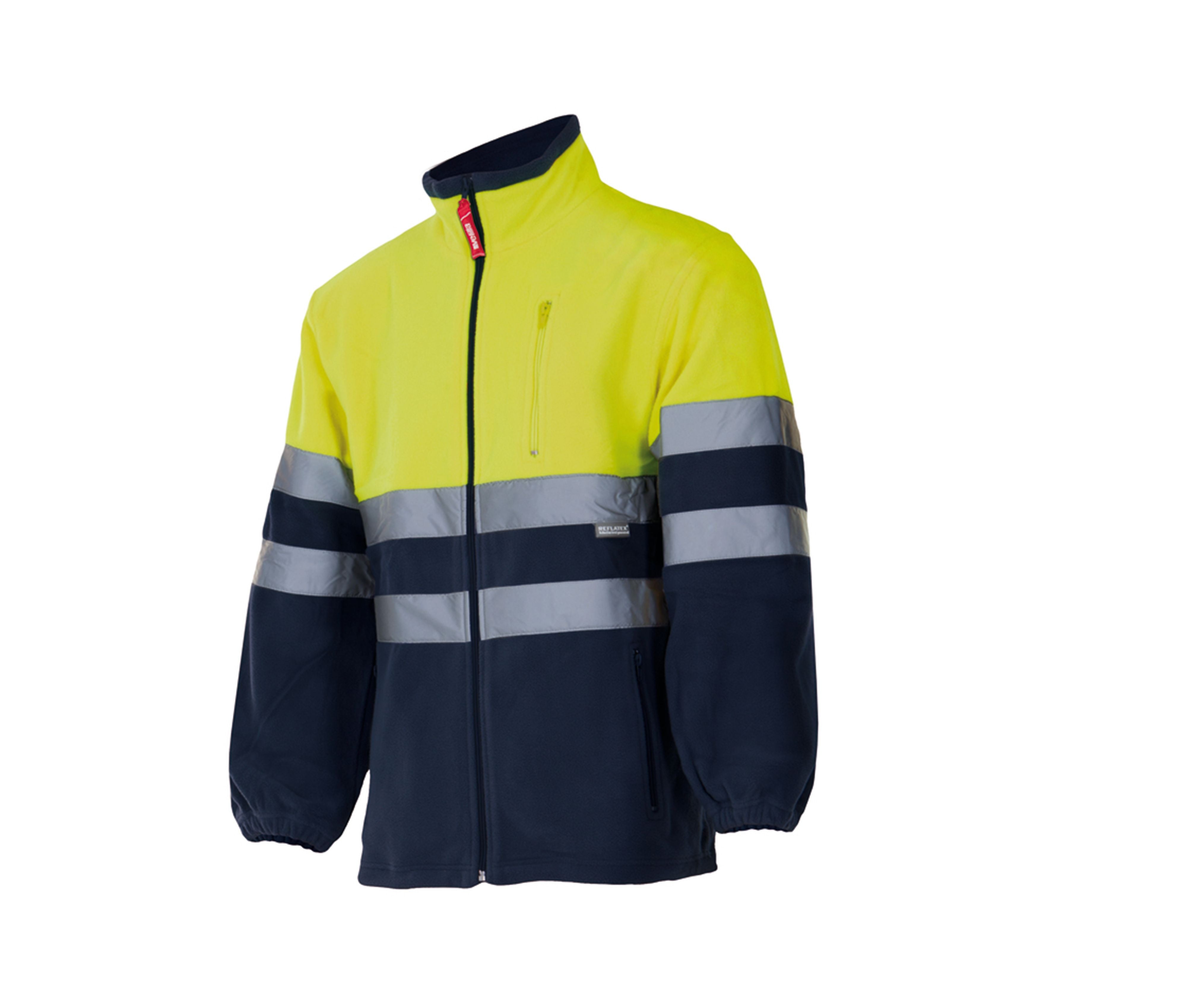 Veste Polaire Bicolore Haute Visibilité - Fluo Yellow/navy