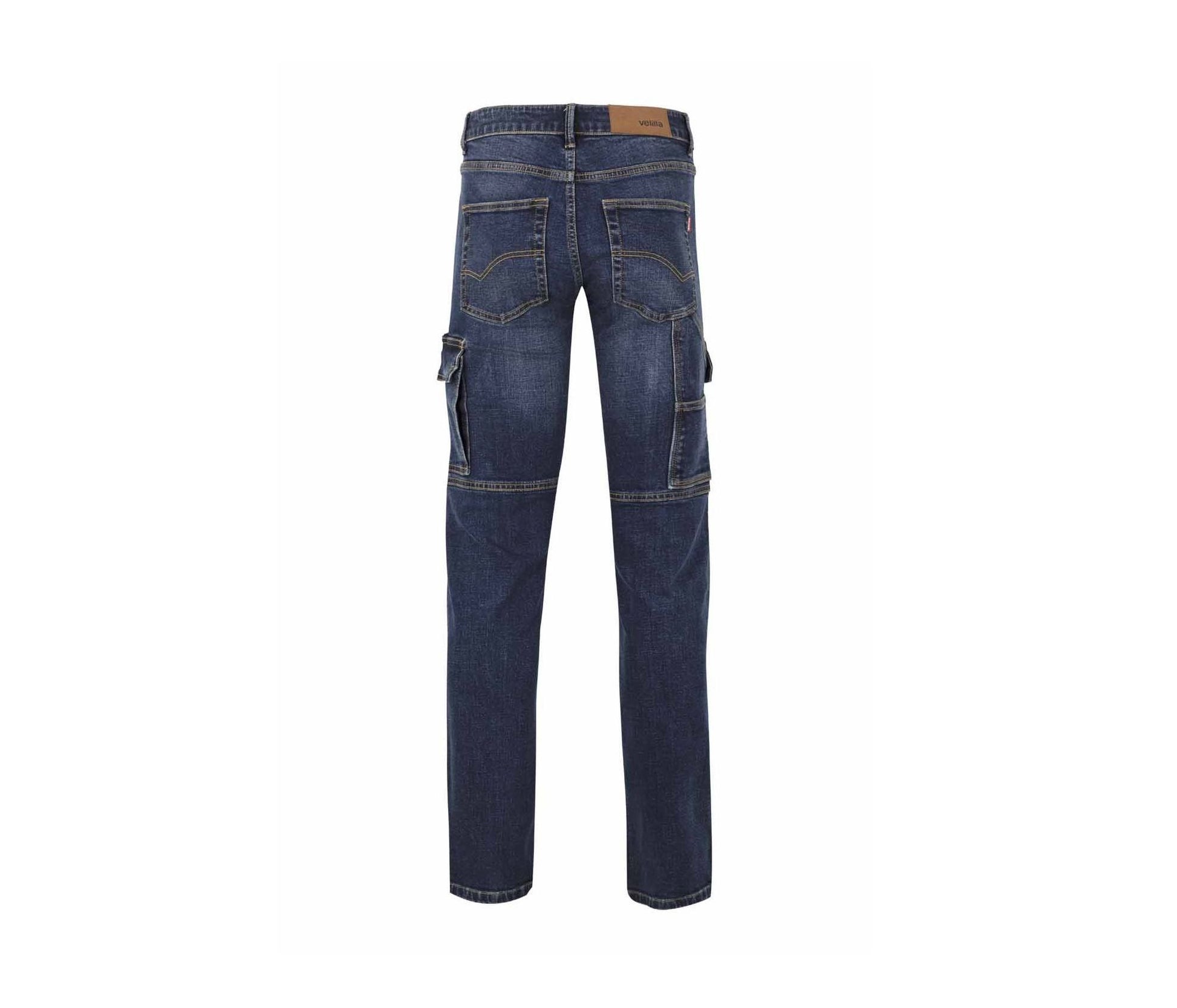 Jean Stretch Multipoches - Jean Blue