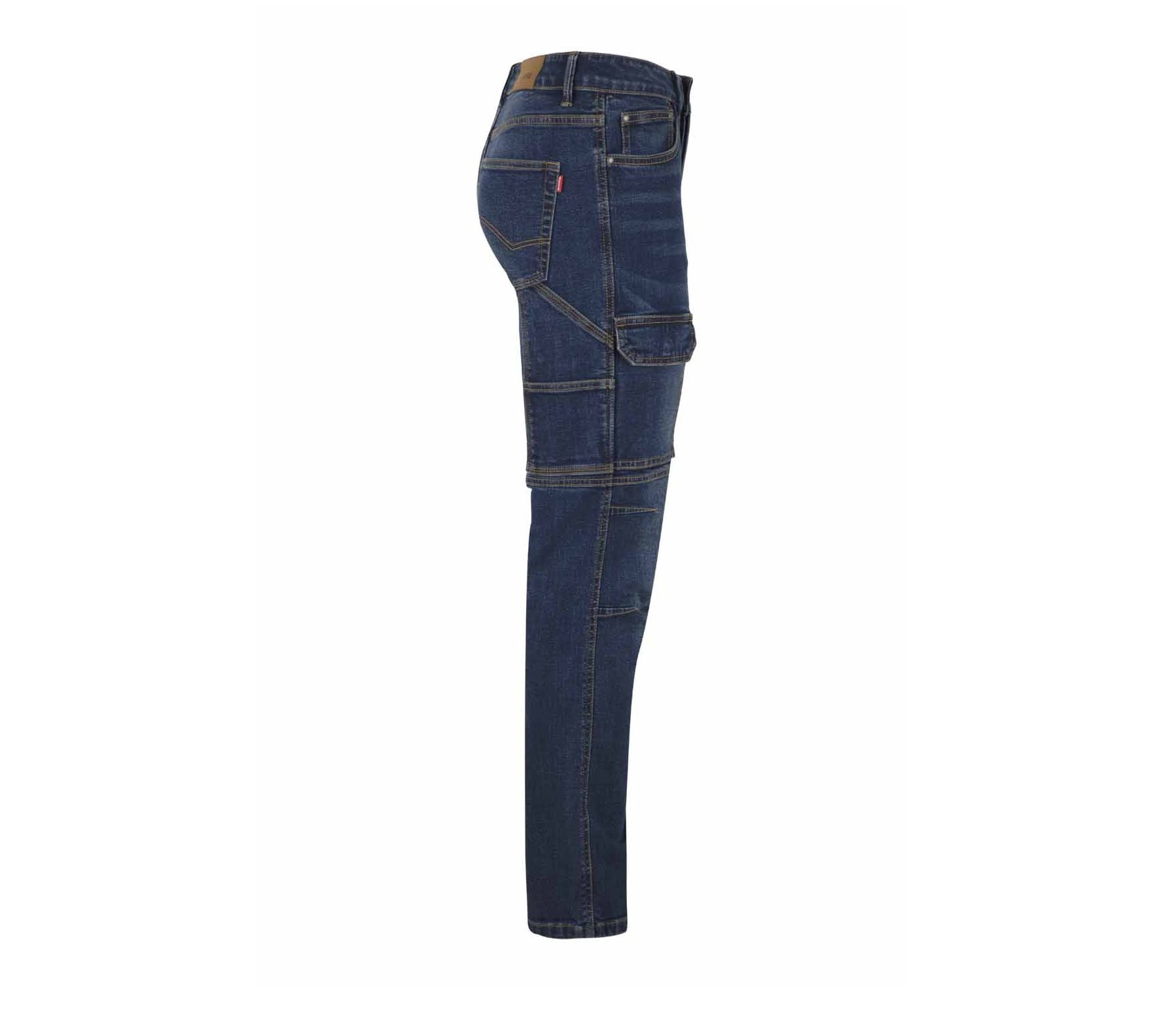 Jean Stretch Multipoches - Jean Blue