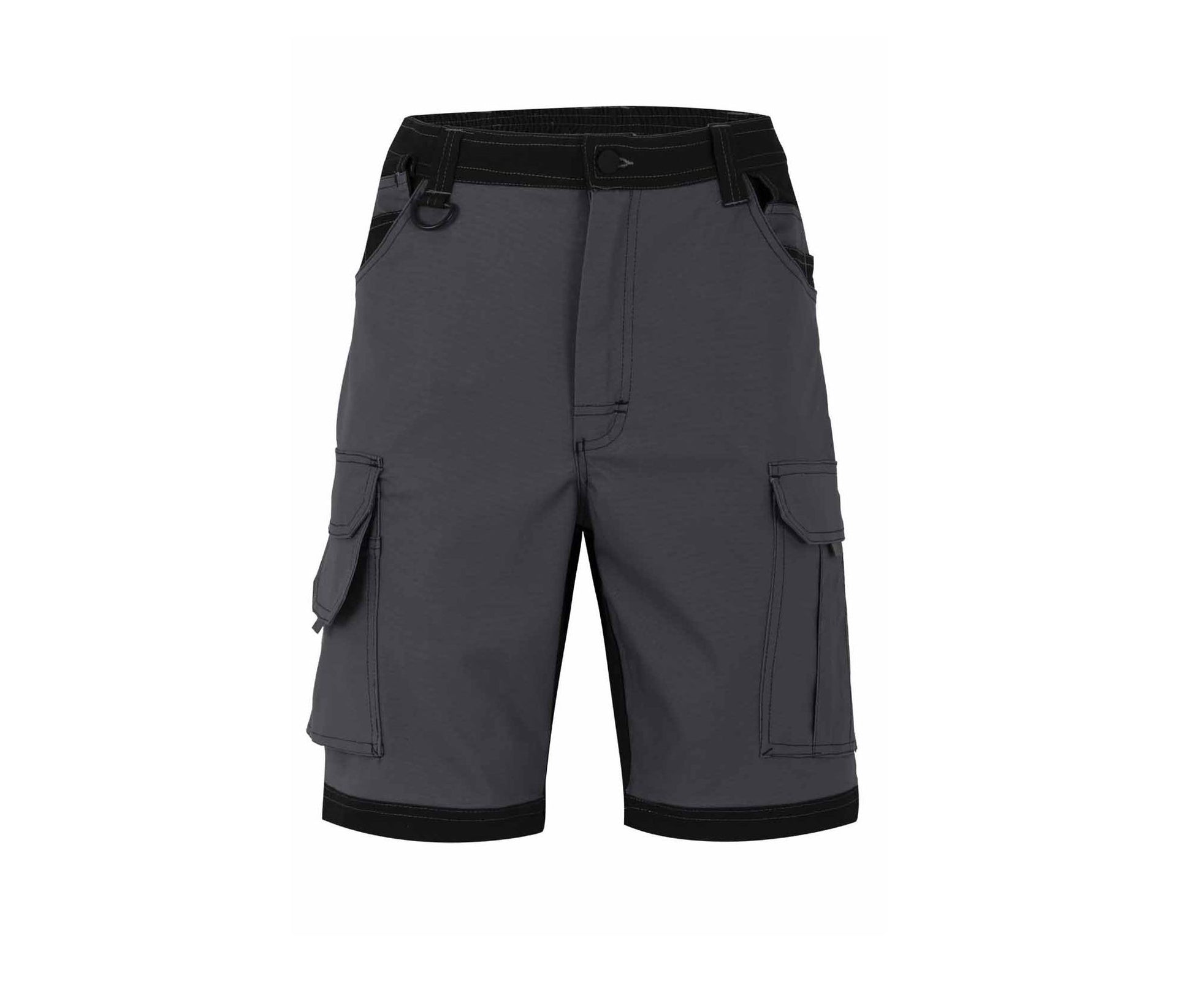 Bermuda Avec Poches Volantes - Grey / Black