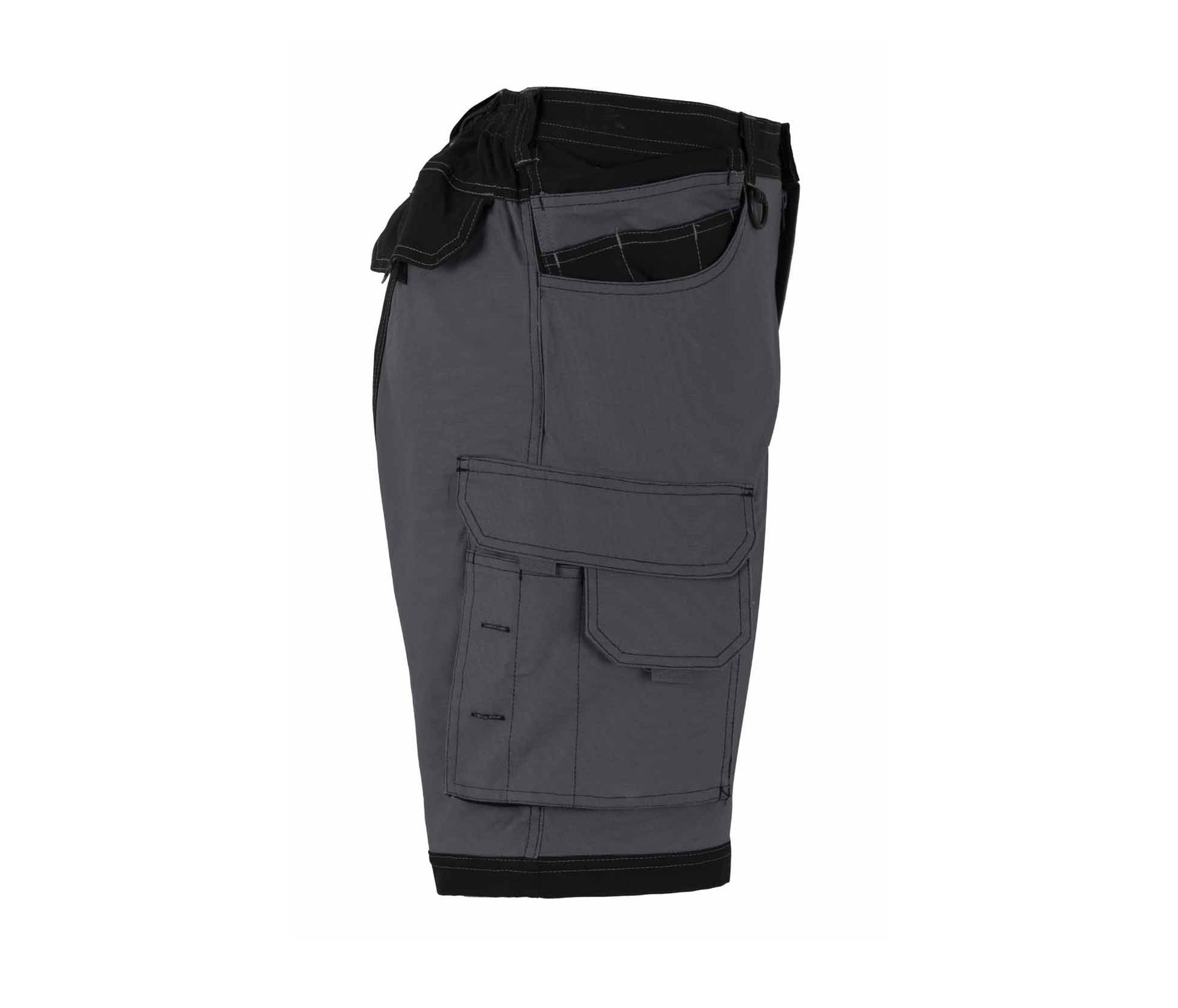 Bermuda Avec Poches Volantes - Grey / Black