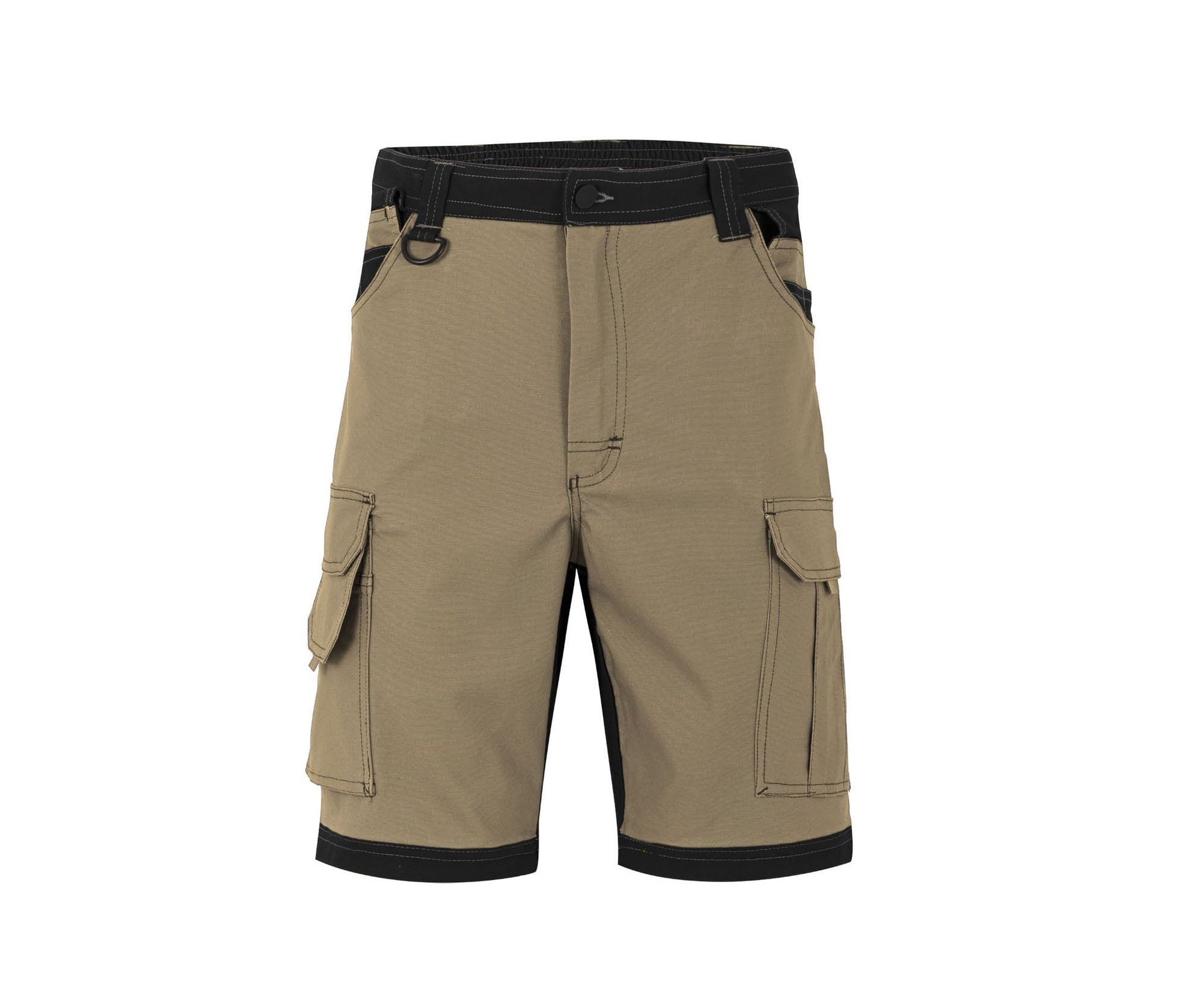 Bermuda Avec Poches Volantes - Sand / Black