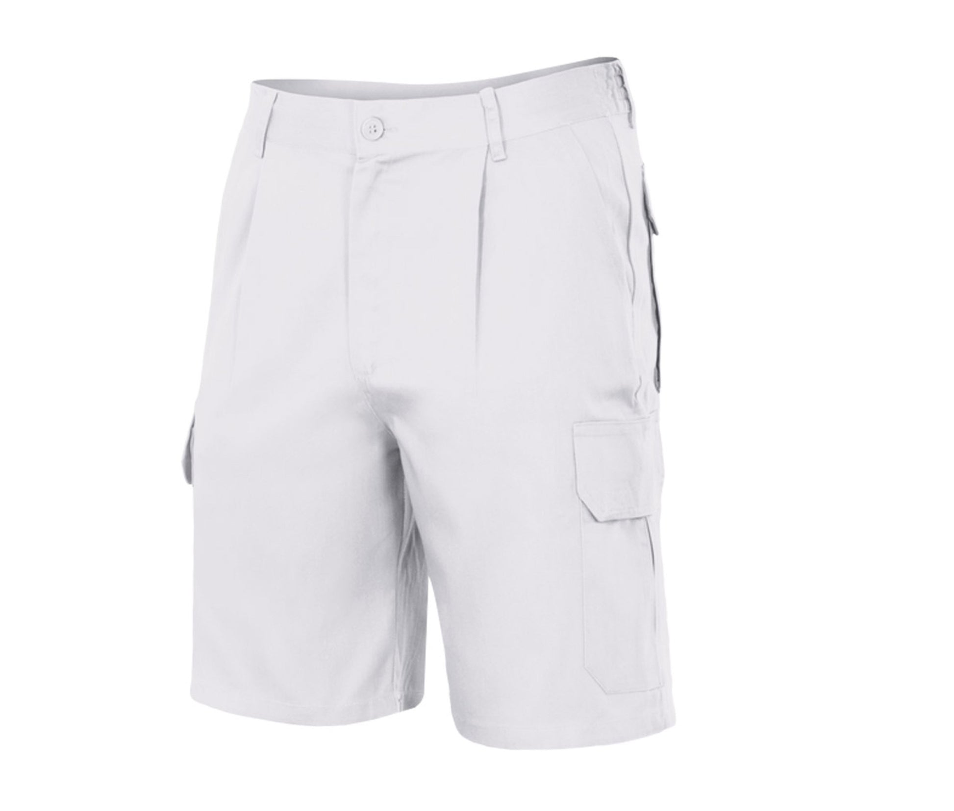 Short de Travail Multi-Poches - White