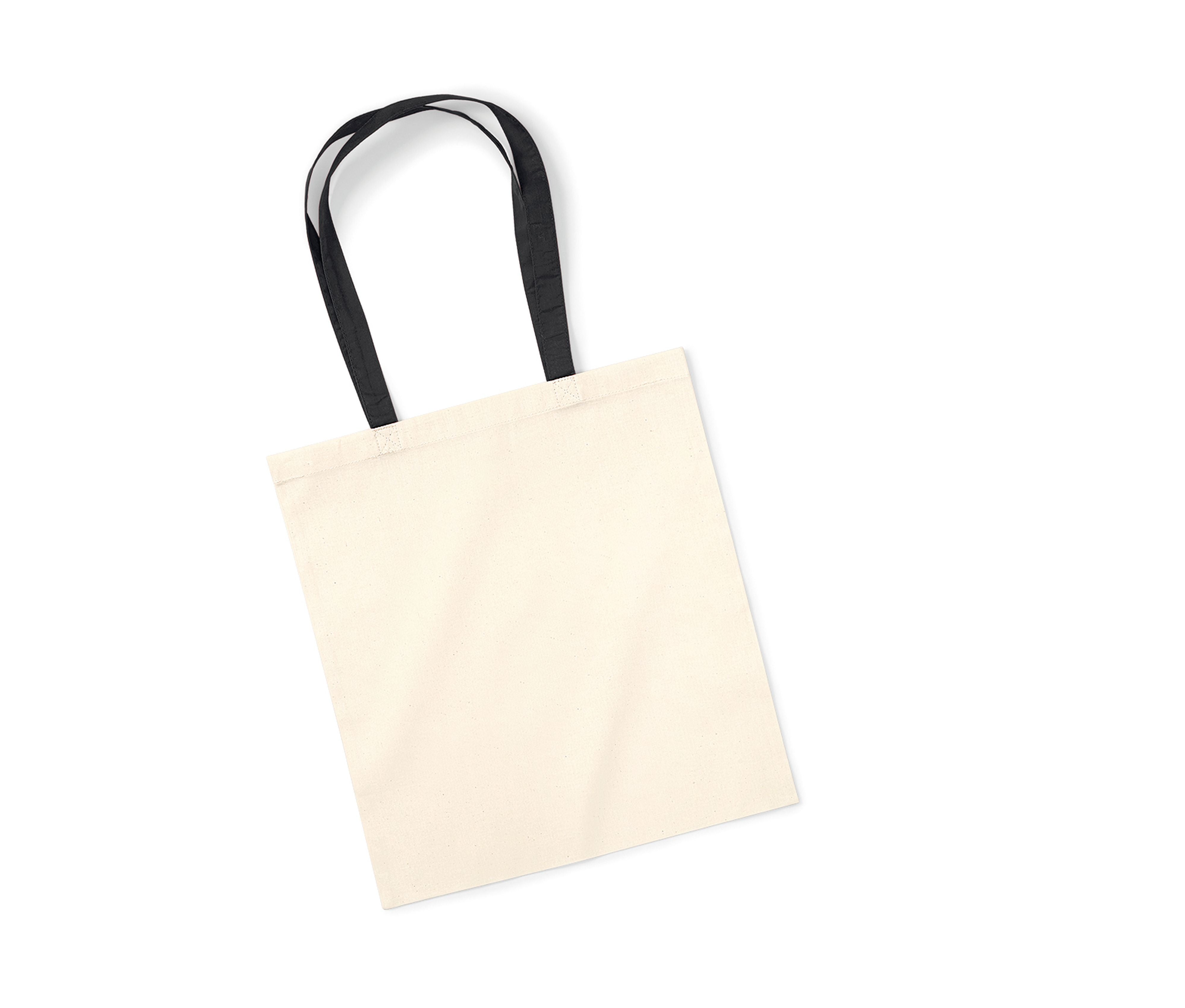 Sac Shopping Aux Anses Contrastées - Natural/black