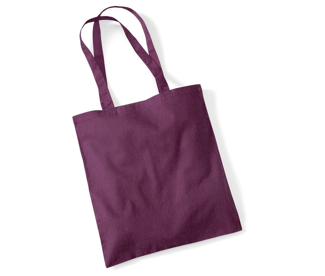 Sac Shopping Coton - Plum