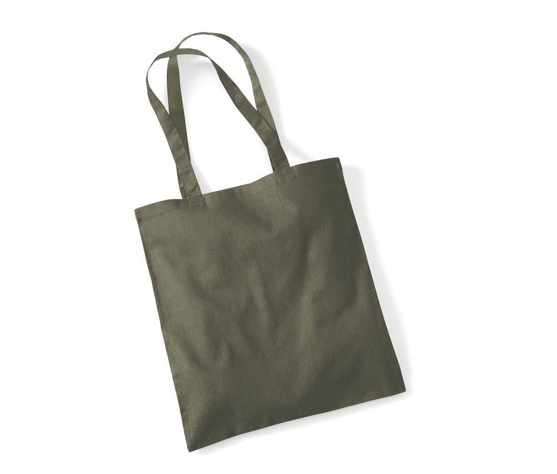 Sac Shopping Coton - Olive Green