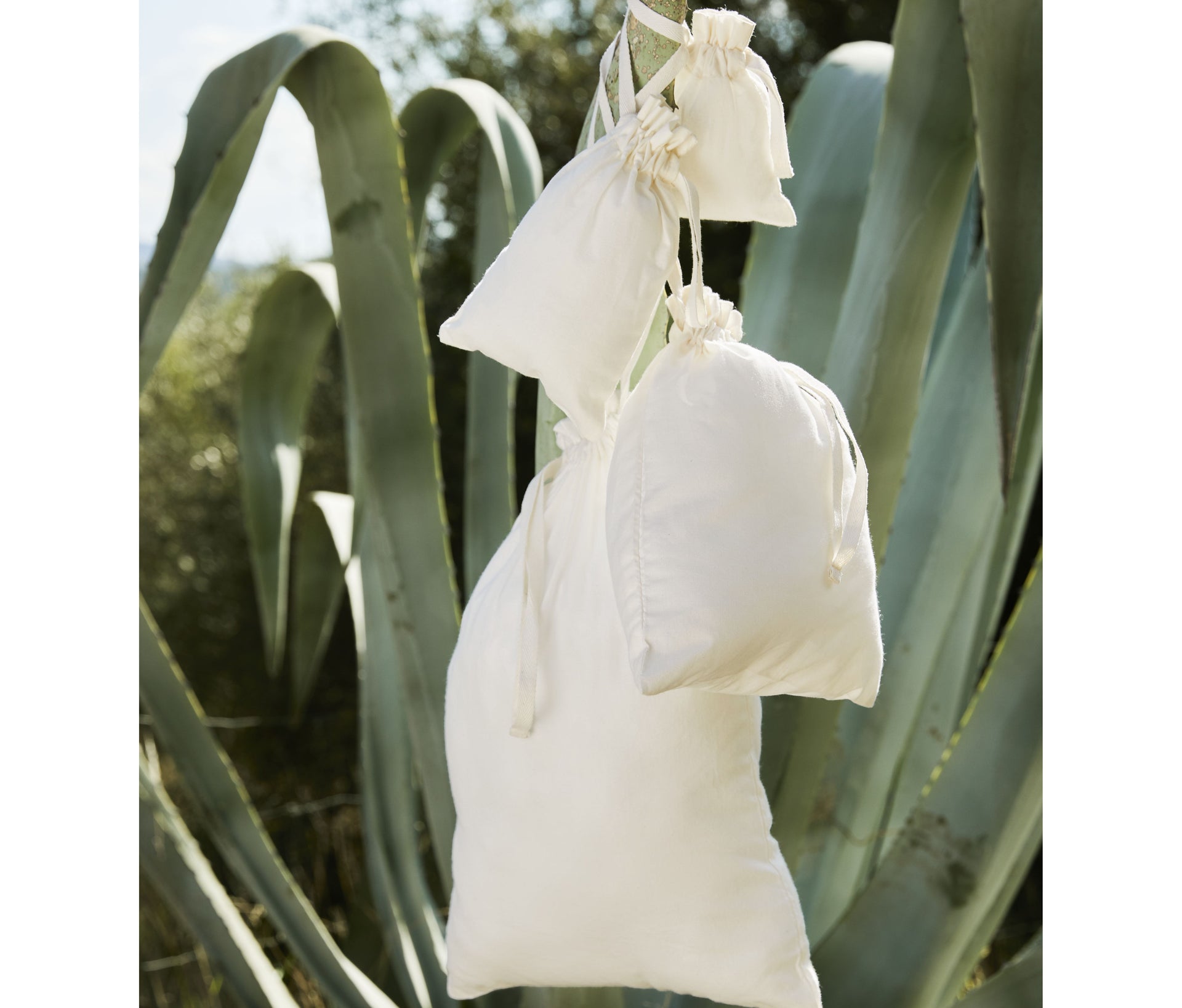 Sac avec cordon en coton bio