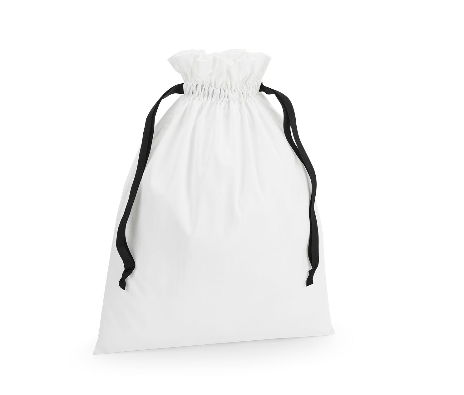 Sac en Coton Avec Ruban - Soft White / Black