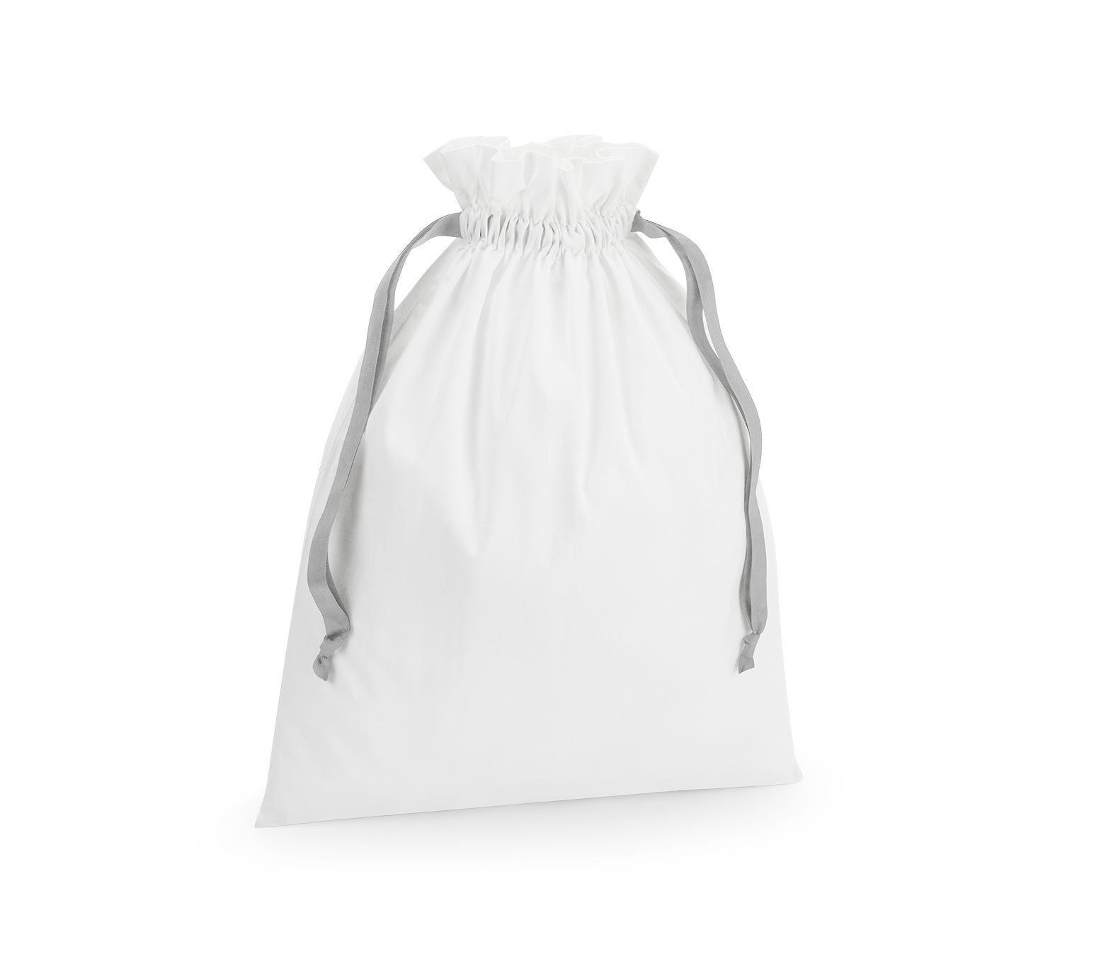 Sac en Coton Avec Ruban - Soft White / Light Grey