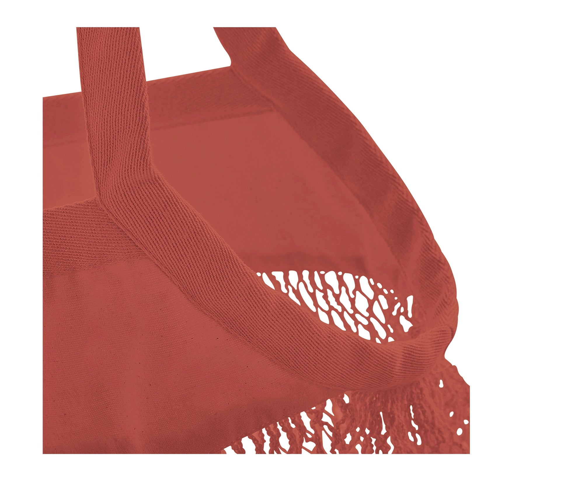 Sac Filet en Coton Organique - Orange Rust