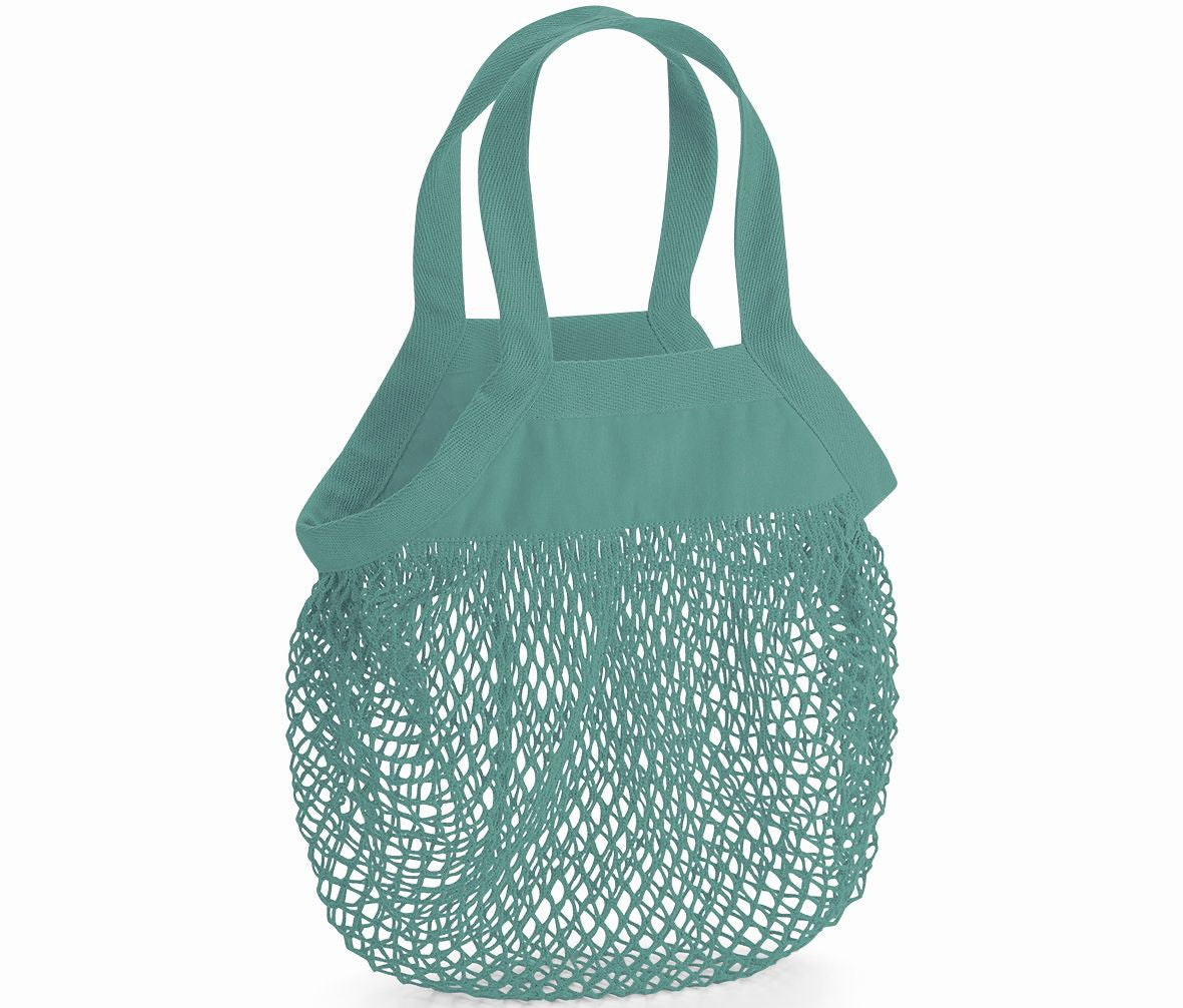 Mini Sac Filet en Coton Organique - Sage Green