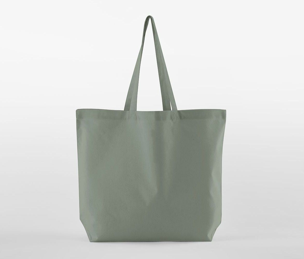 Maxi Sac Shopping en Coton Organique - Dusty Green