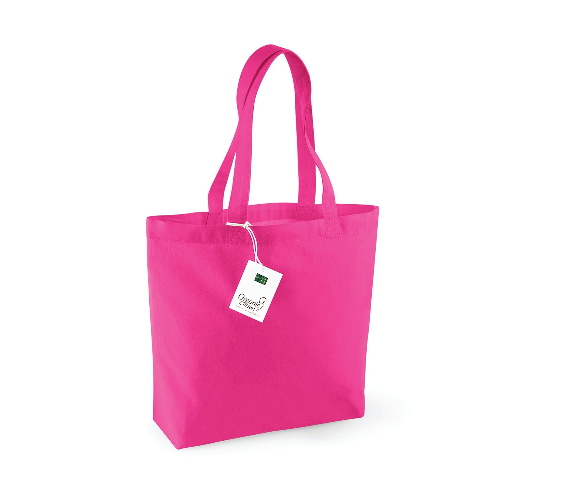 Sac Shopping en Coton Organique - Fuchsia