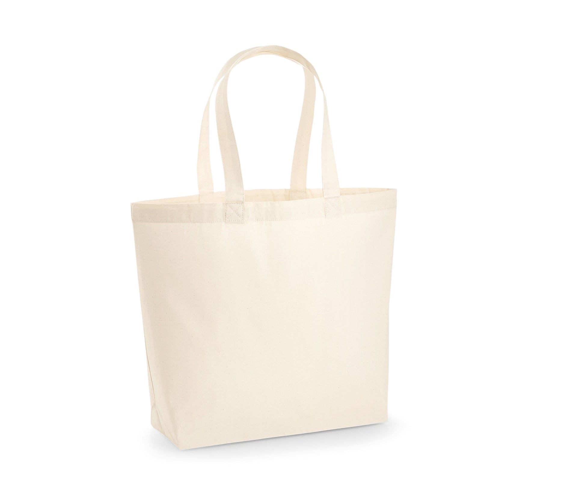 Sac Shopping Grand Volume Coton - Natural