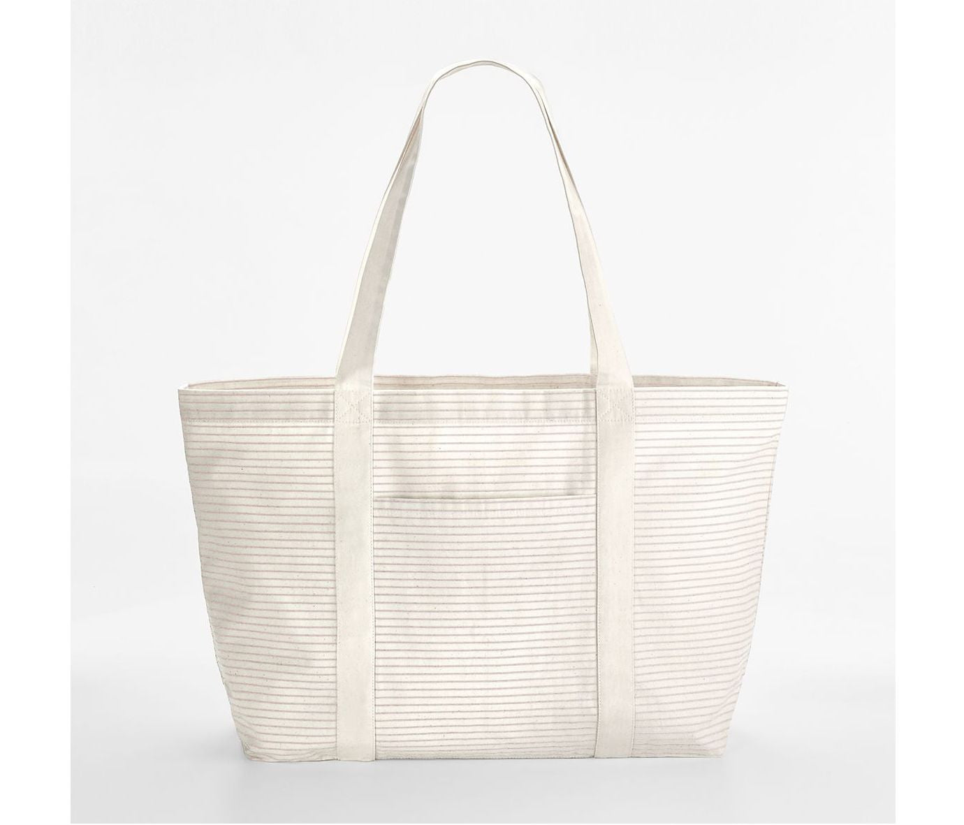 Grand Sac Shopping Rayé - Red Stripe