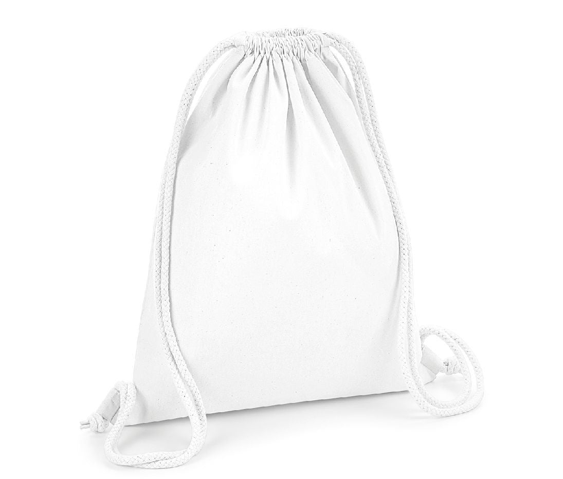 Sac de Gym Premium en Coton Organique - White