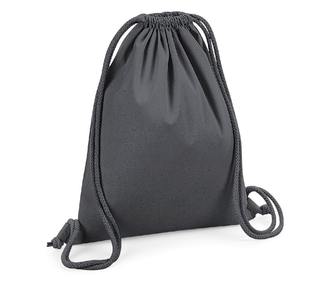 Sac de Gym Premium en Coton Organique - Graphite Grey