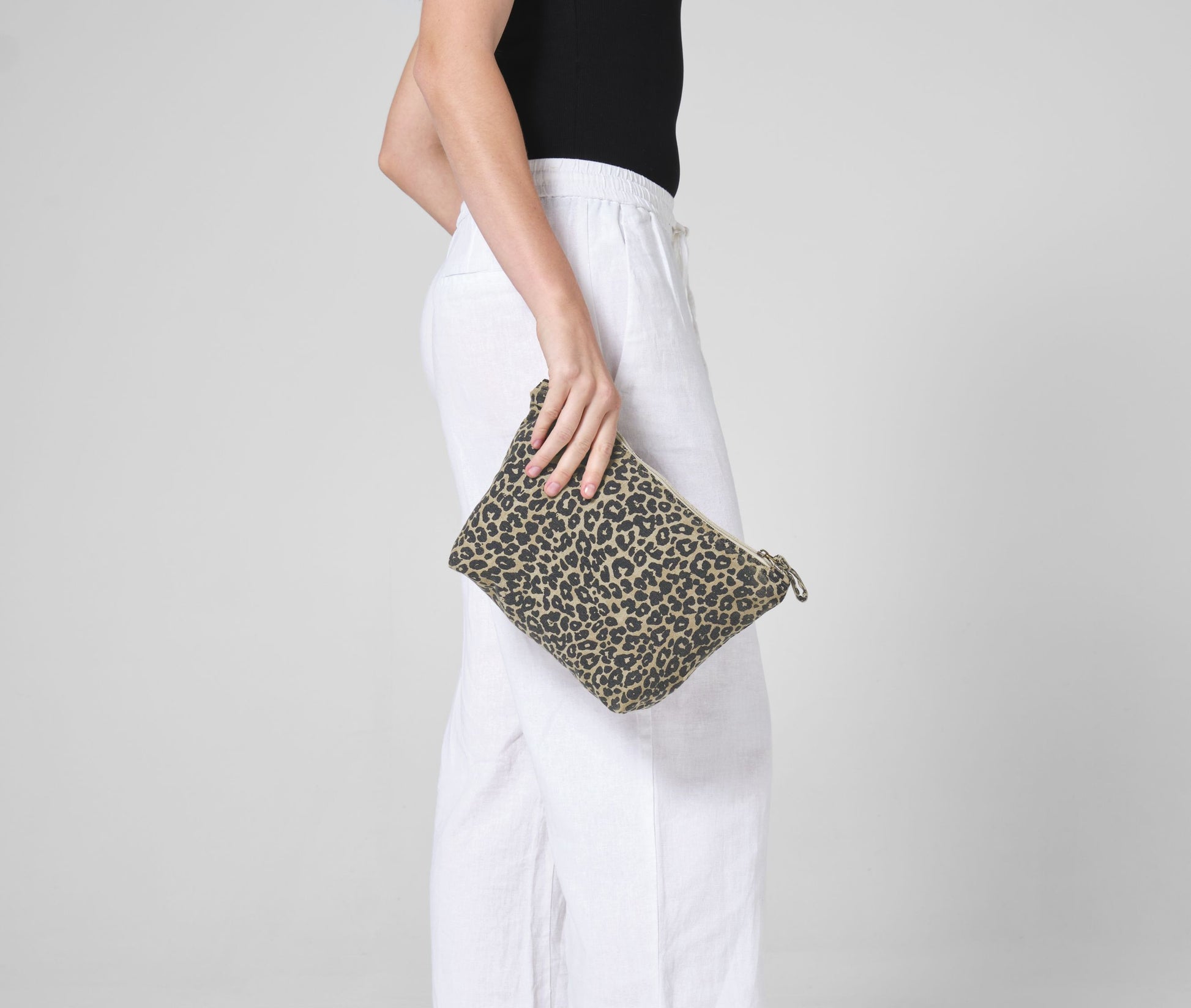 Pochette imprimé léopard