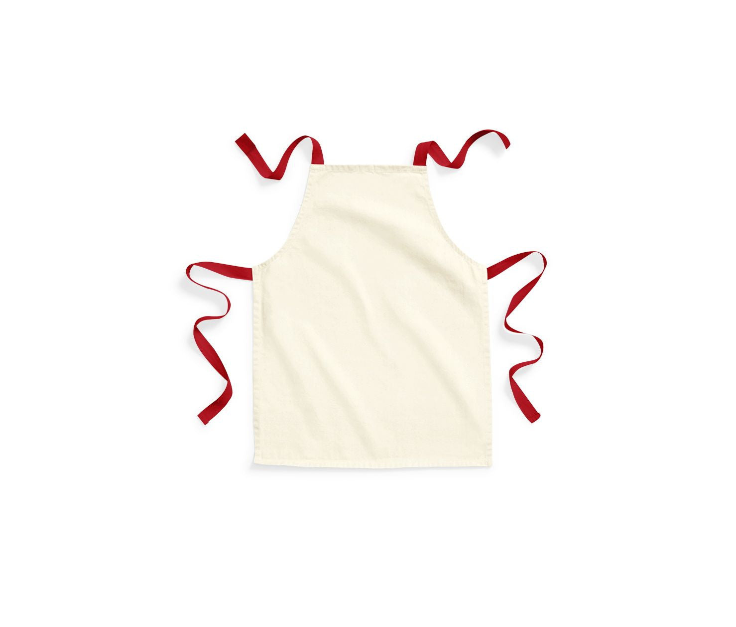 Tablier Enfant en Coton Issu du Commerce Équitable - Natural / Classic Red