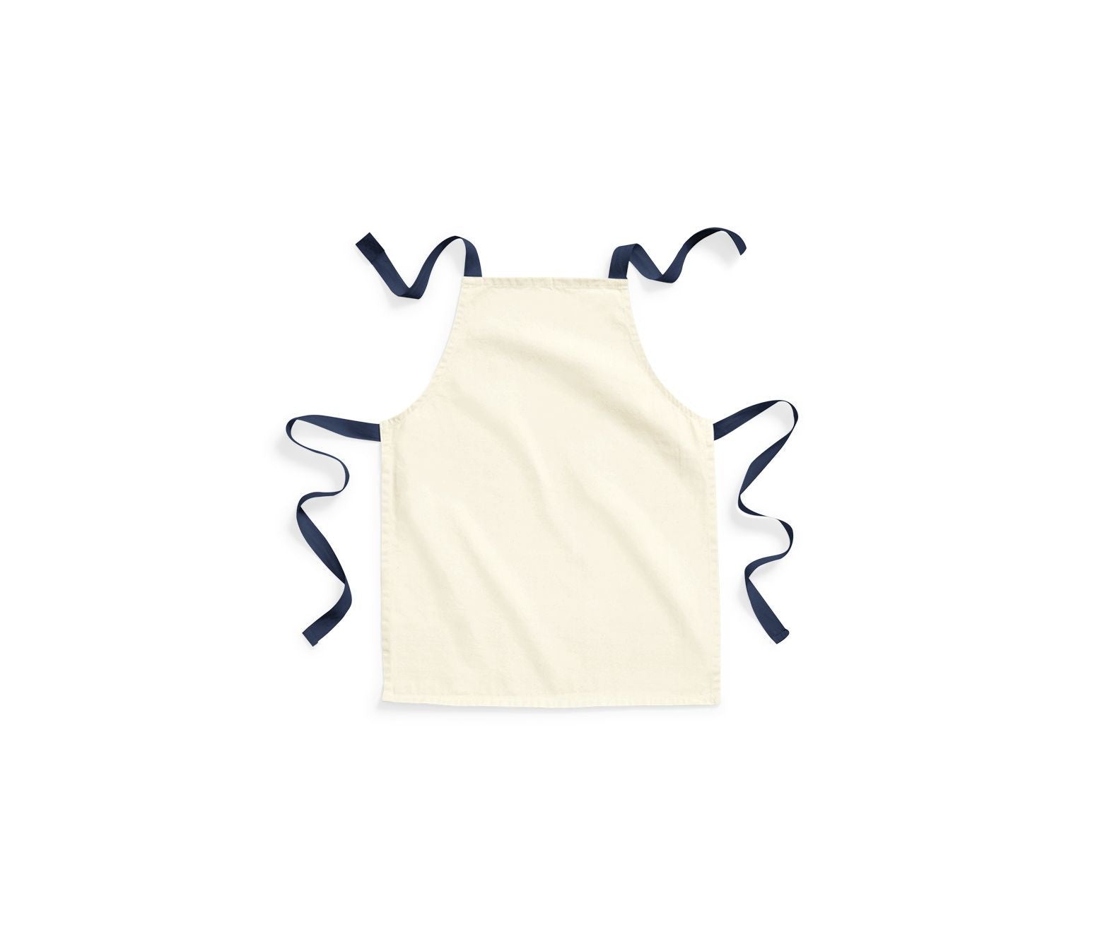 Tablier Enfant en Coton Issu du Commerce Équitable - Natural / French Navy