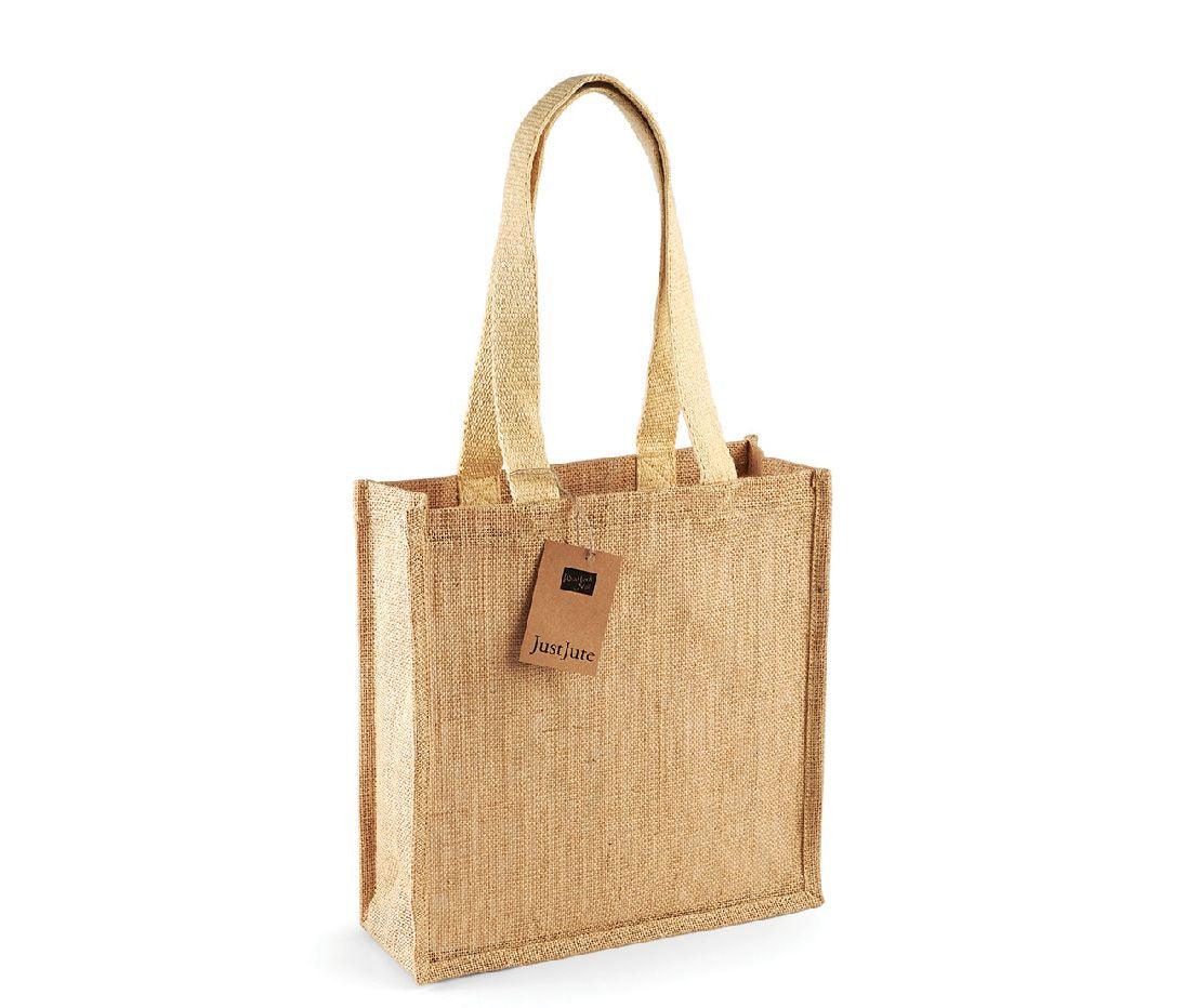 Sac Shopping Compact en Toile de Jute - Natural