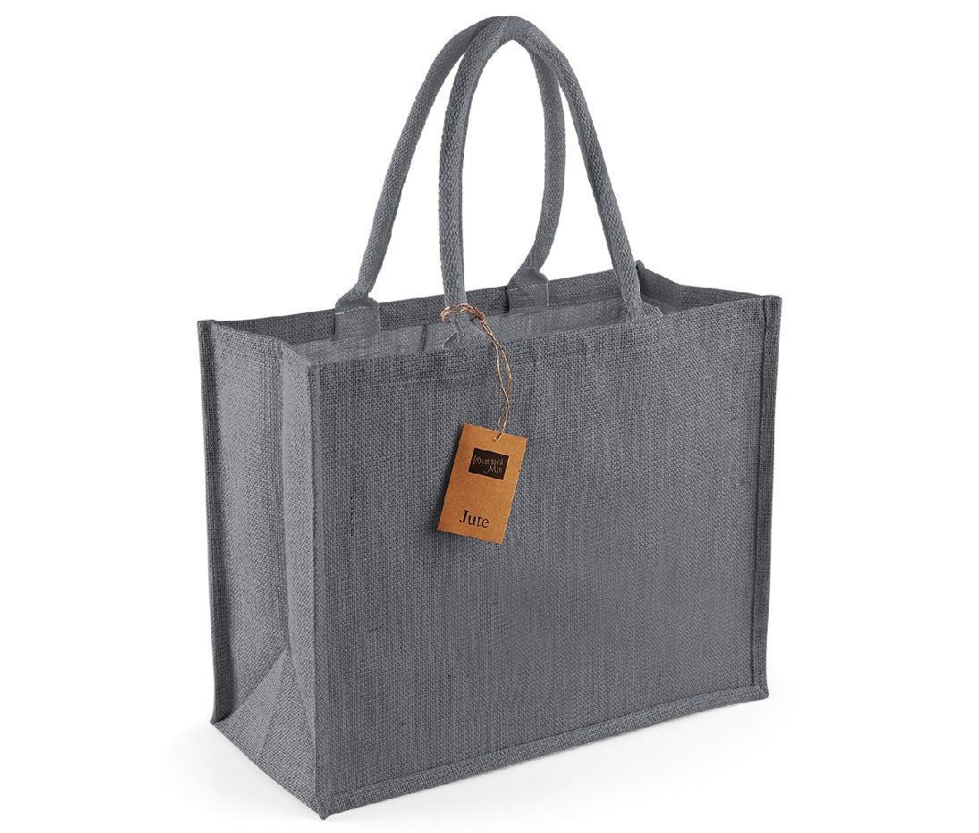 Sac Shopping en Toile de Jute - Graphite Grey/graphite Grey
