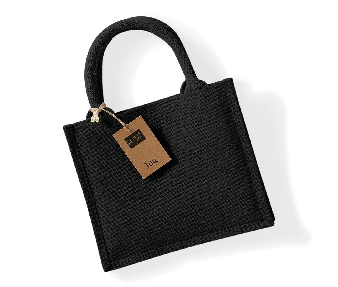 Petit Sac en Toile de Jute - Black/black