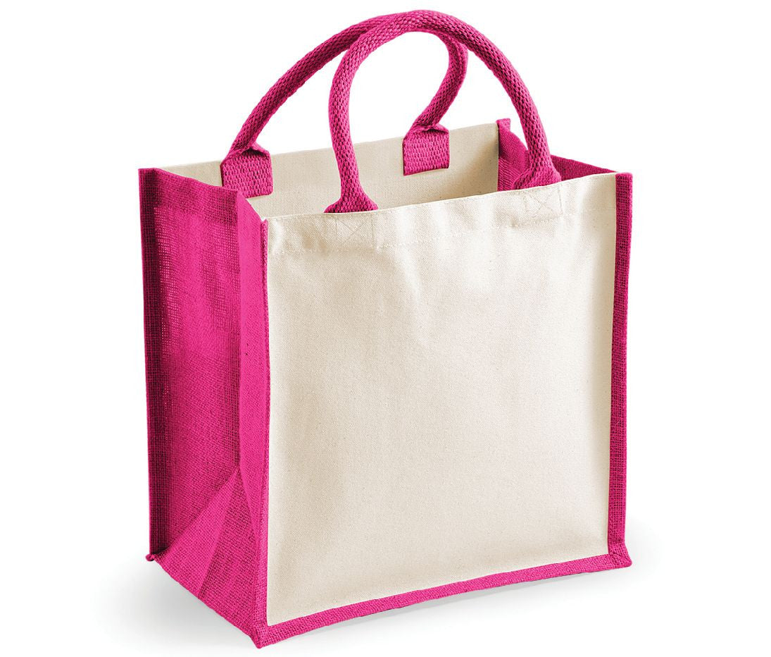 Sac en Toile de Jute - Fuchsia