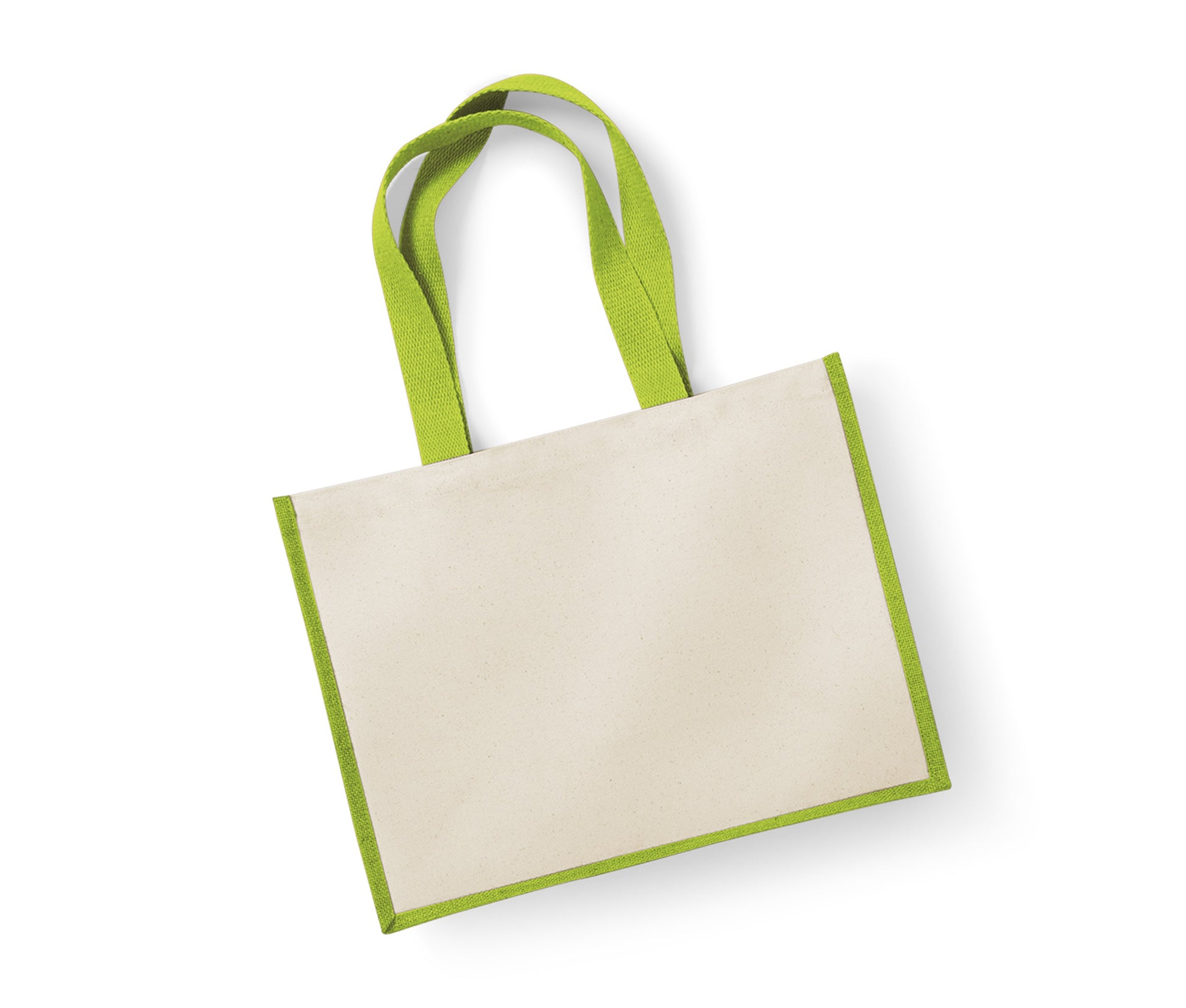 Sac Shopping en Toile de Jute - Apple Green