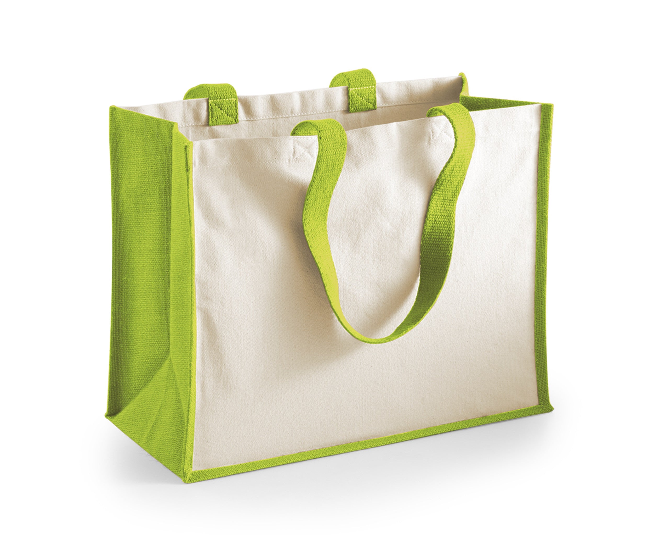 Sac Shopping en Toile de Jute - Apple Green