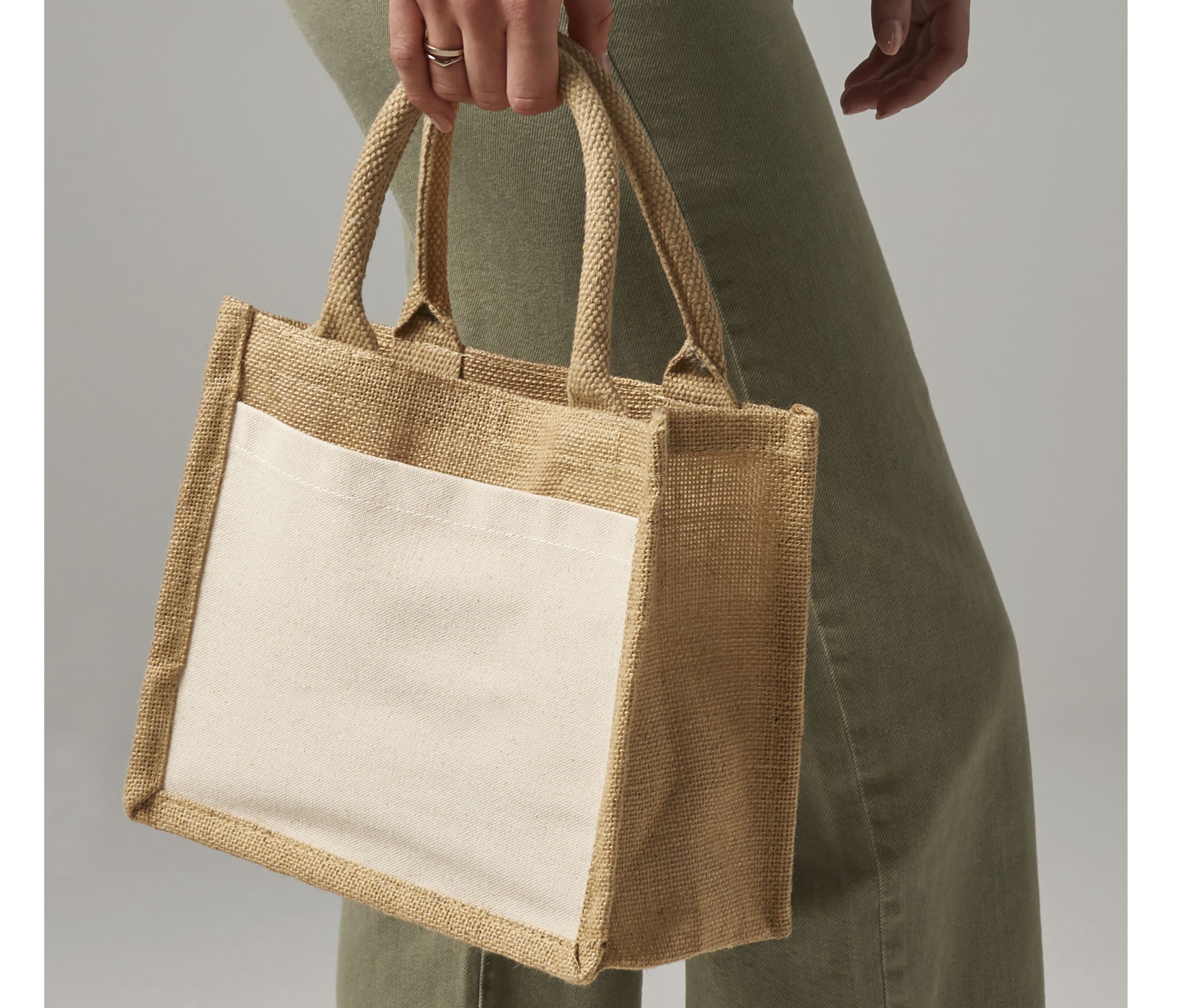 Petit sac en toile de jute