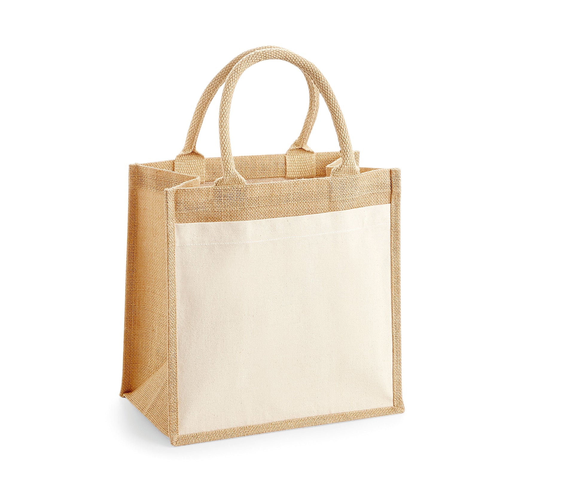 Sac Shopping en Toile de Jute - Natural