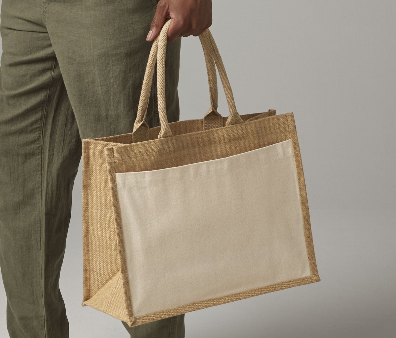 Grand sac en toile de jute
